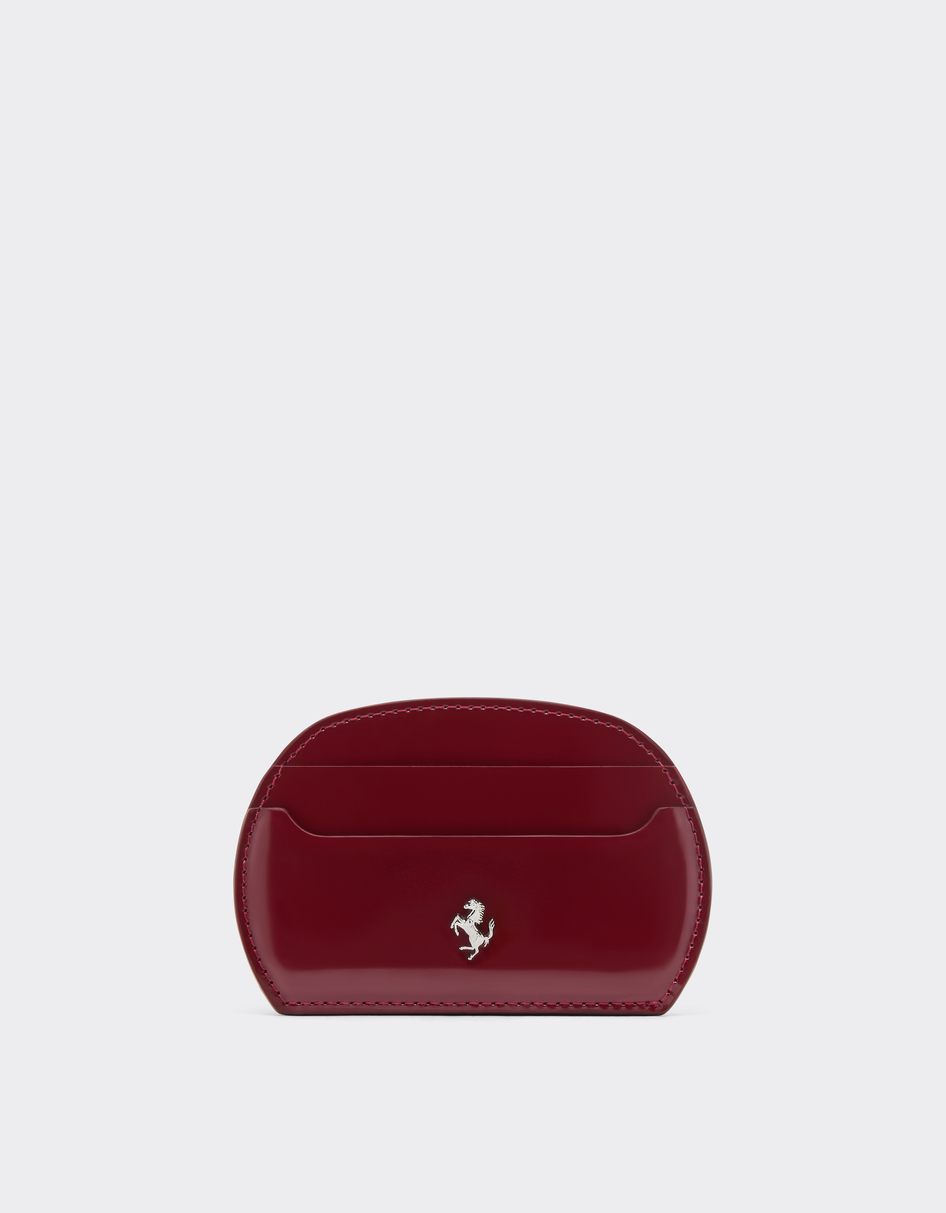  Ferrari Tarjetero De Piel Brillante Ferrari Dino - Female Carteras Y Pequeña Marroquinería Cereza Os 