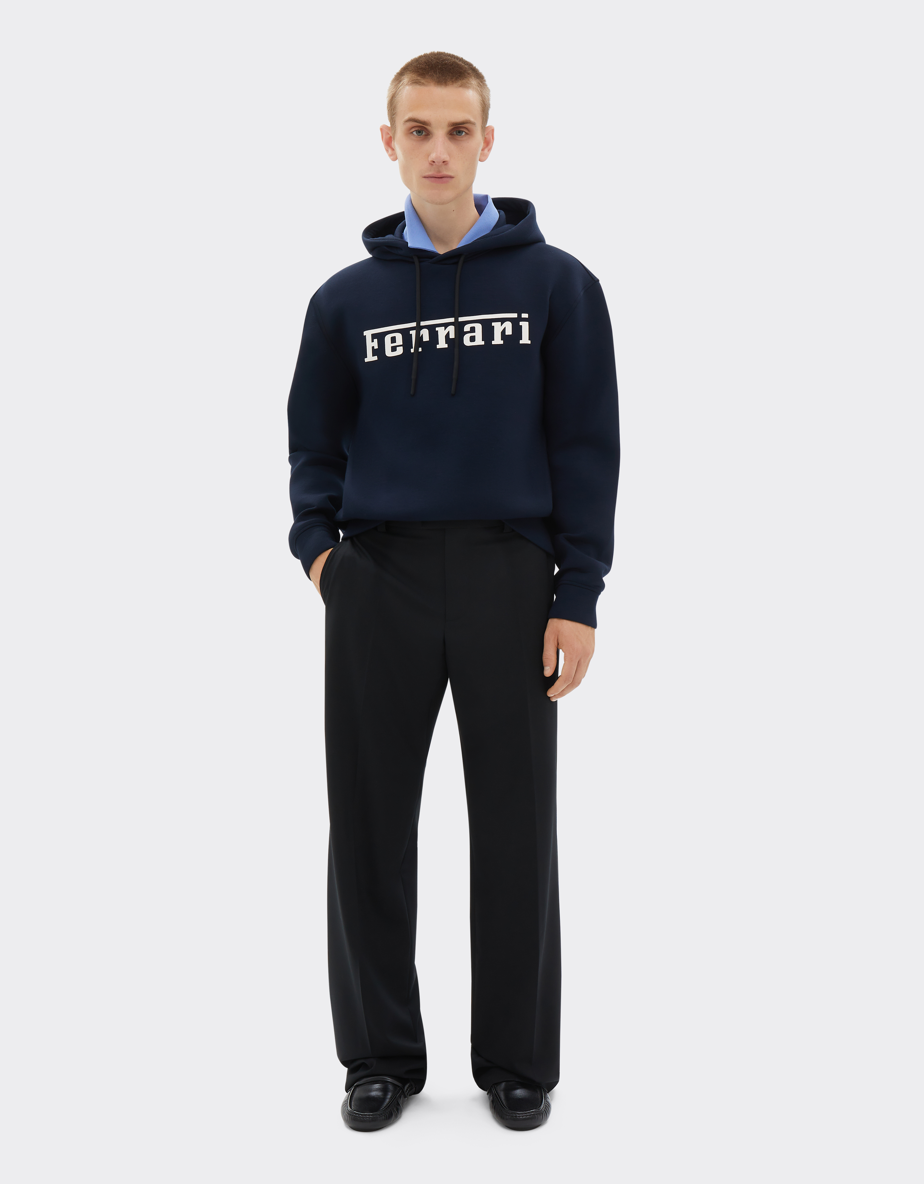  Ferrari Scuba-sweatshirt Mit Ferrari-logo -  Pullover & Strickwaren Navy Xl 