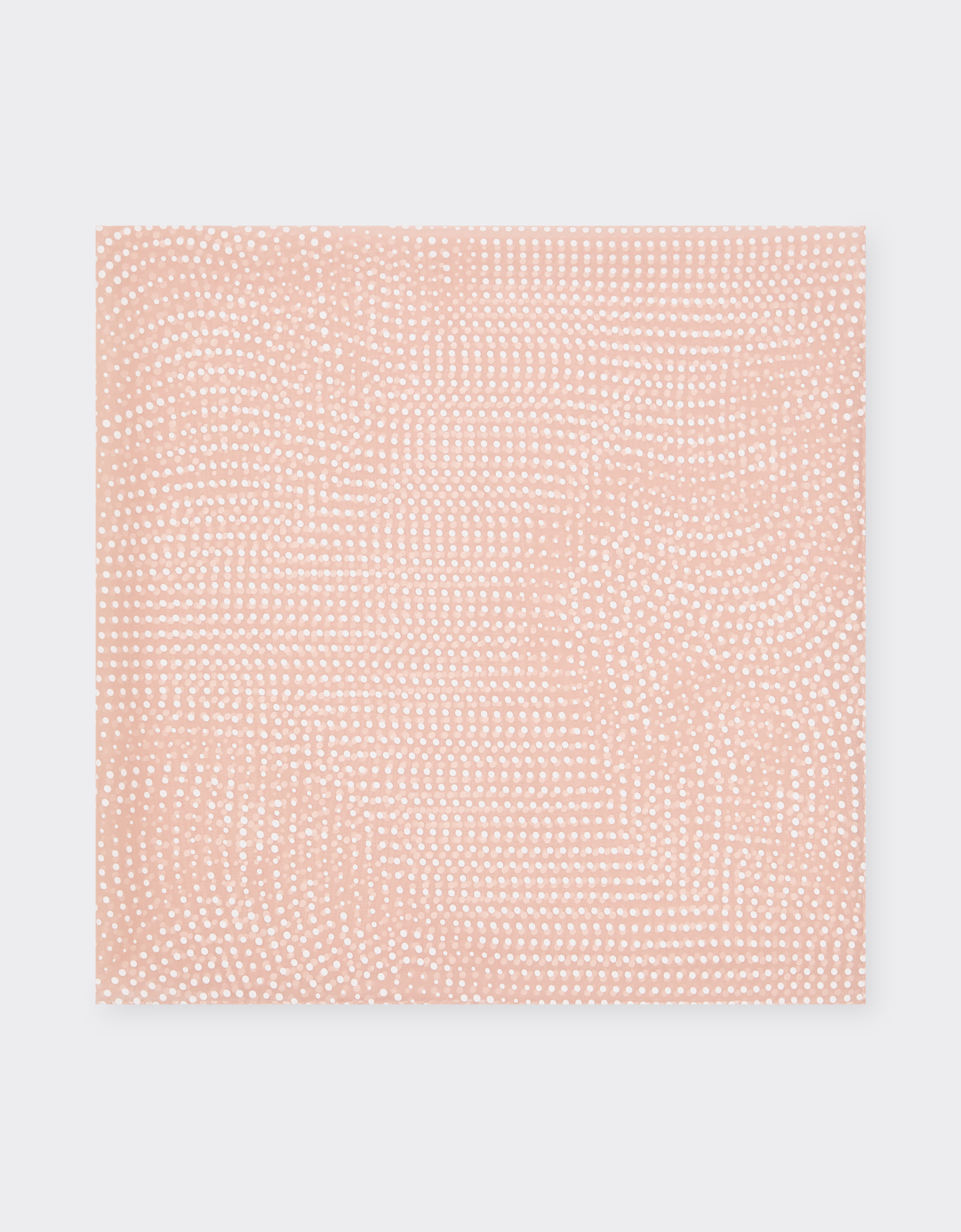 Ferrari Silk Foulard With Cavallino Dots Print In Brown