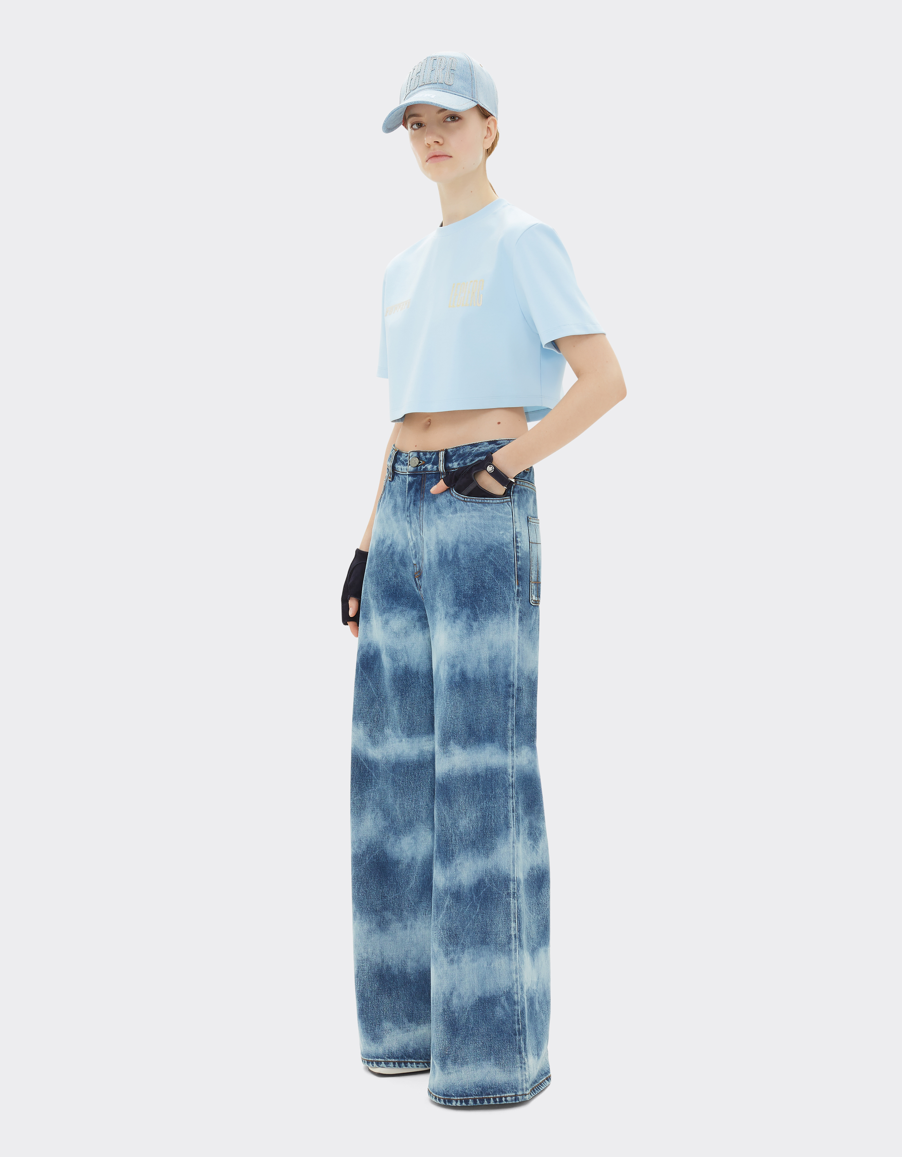 Ferrari X Charles Leclerc Tie-dye Denim Five-pocket Trousers