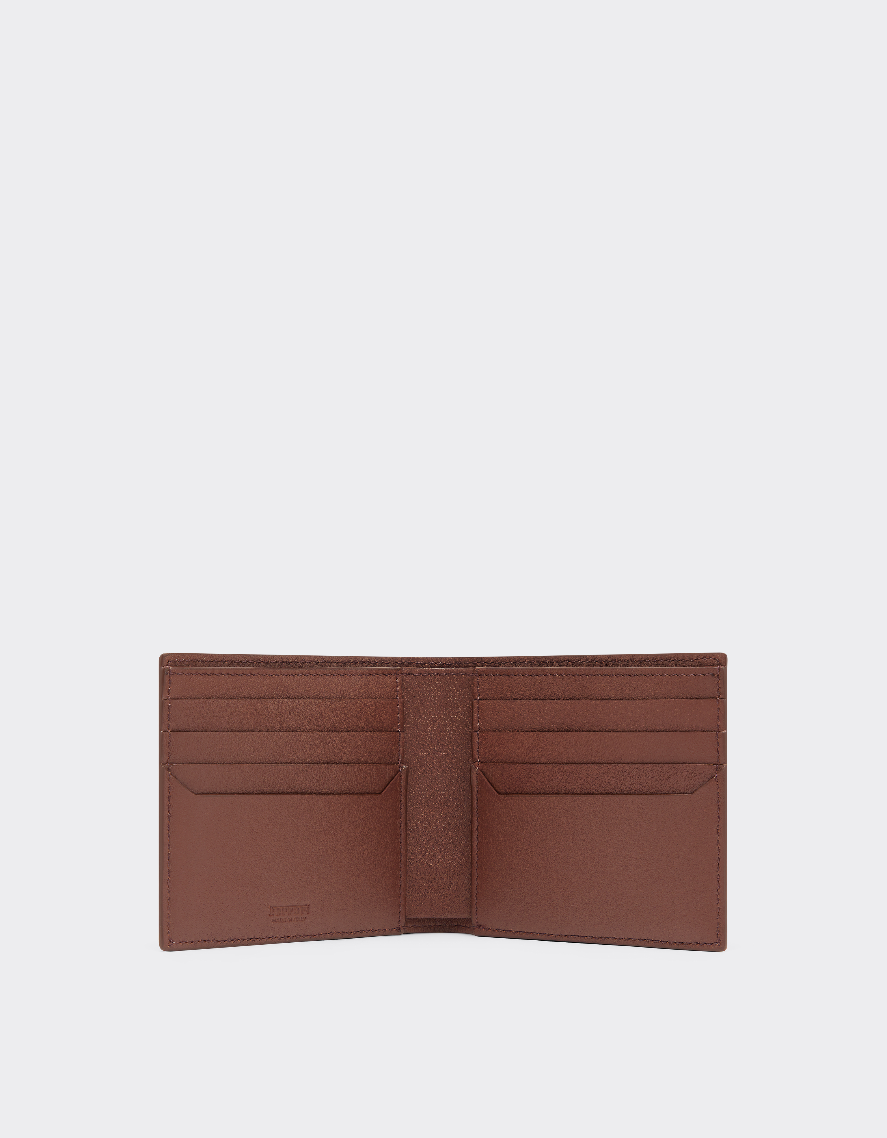 Ferrari Horizontal Wallet In Smooth Nappa Leather In Hide