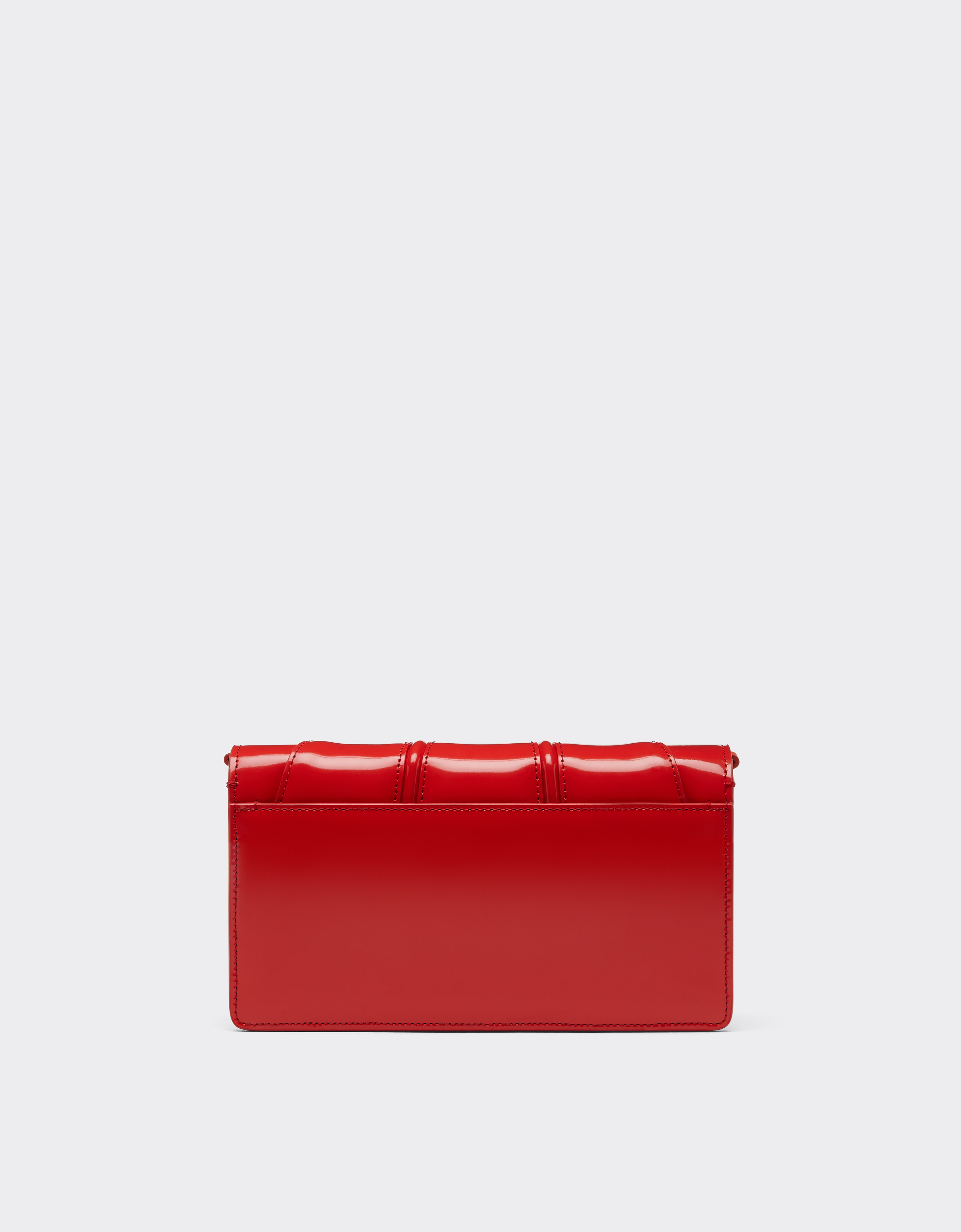  Ferrari Ferrari Gt Brushed Leather Wallet With Chain Shoulder Strap - Female Mini Bags Rosso Dino Os 