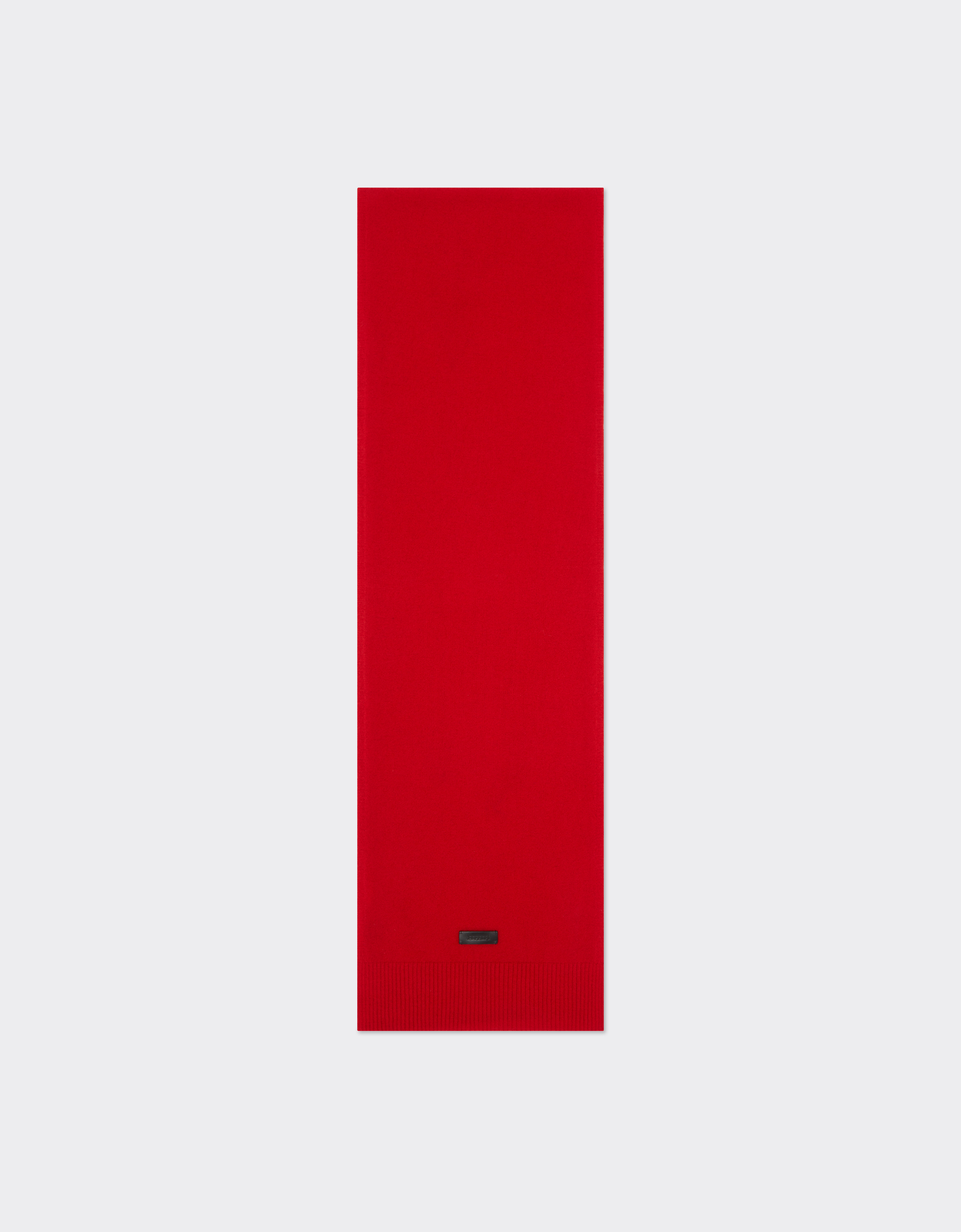 Ferrari Wool And Cashmere Scarf In Rosso Dino