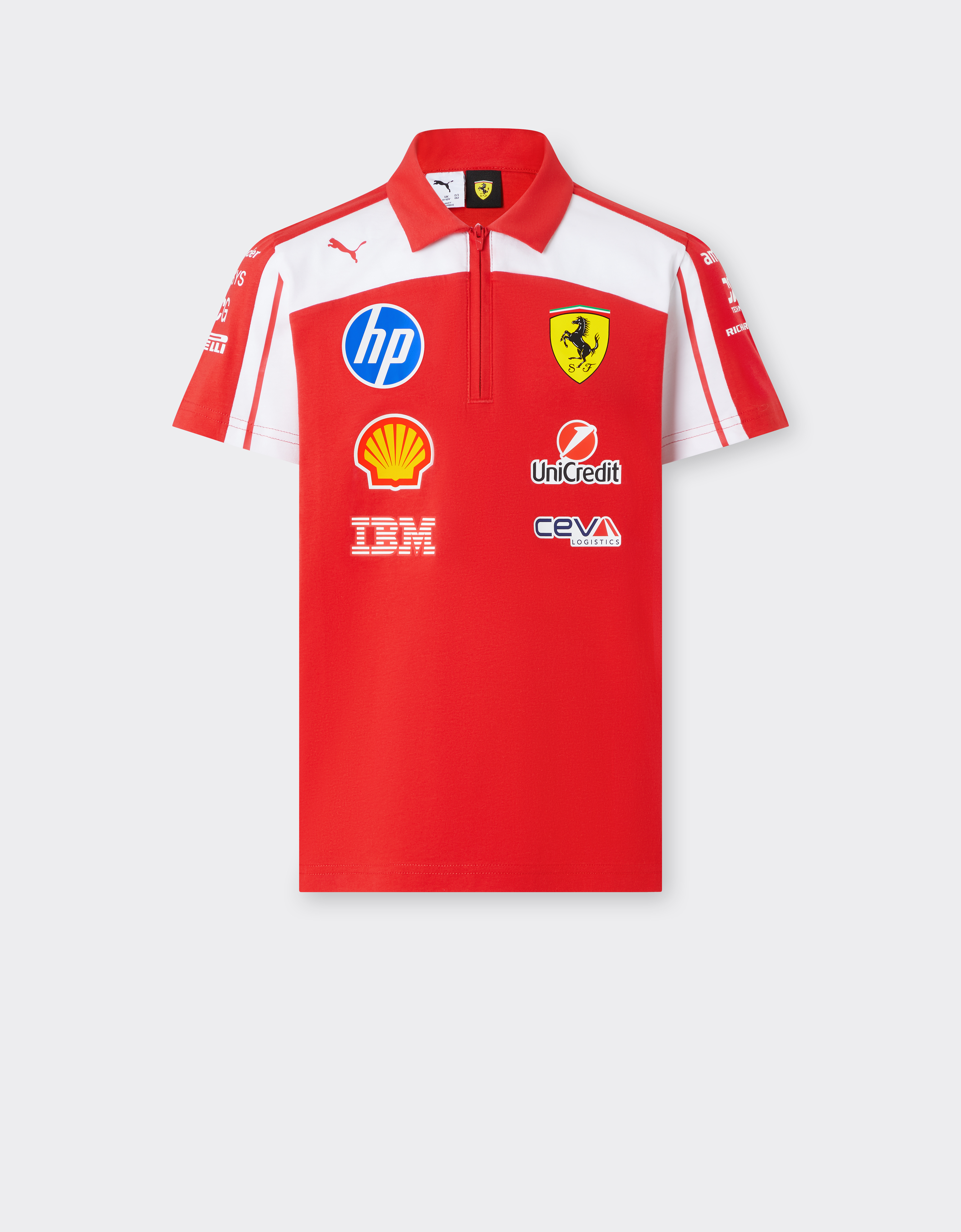 Ferrari Unisex Red Replica 2026 Puma For Scuderia Hp Children's Polo Shirt - Replica Scuderia 12Y