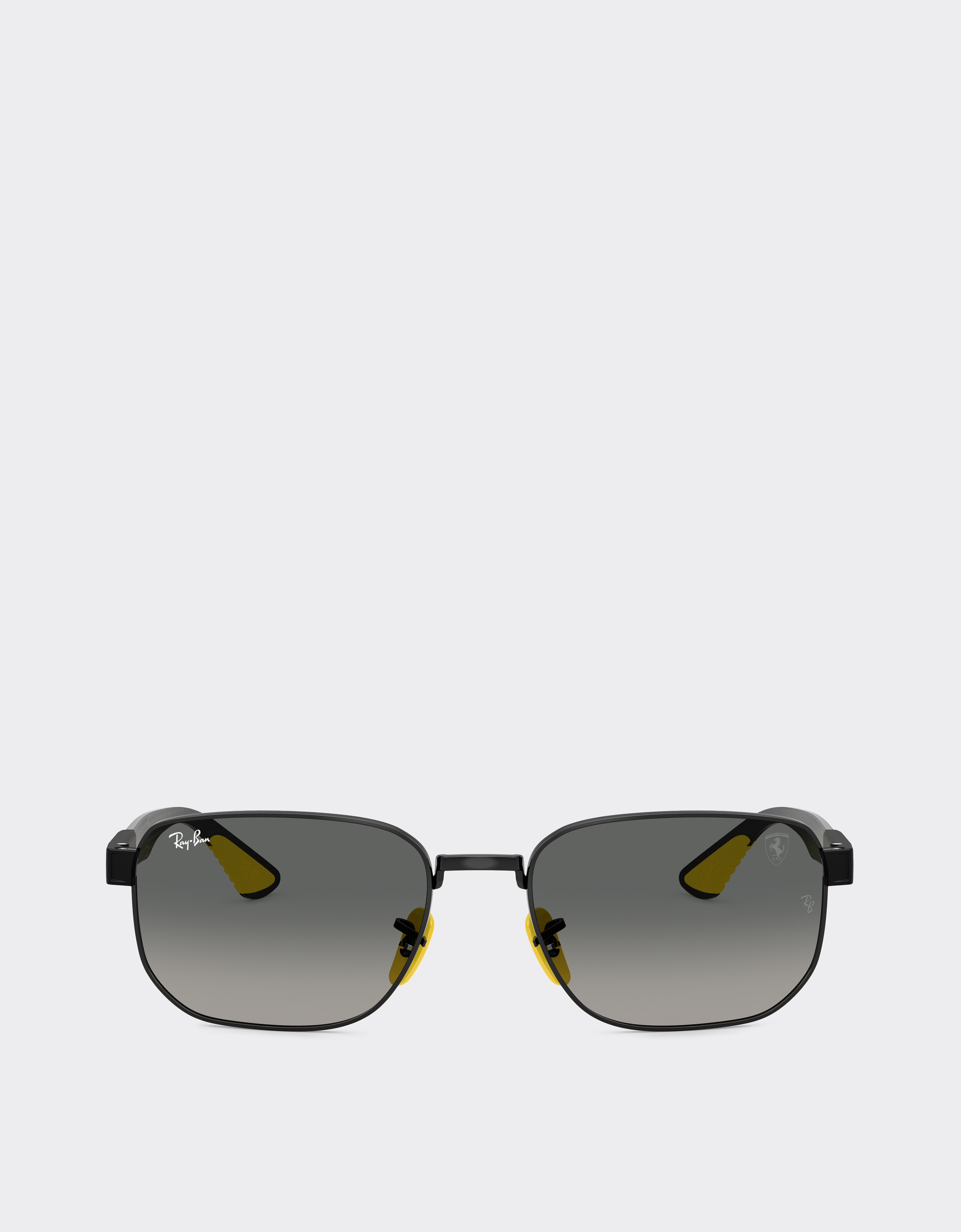 Ferrari Unisex Nero Ray-Ban For Scuderia Rb8329m In Black Metal With Gradient Grey Lenses - Sunglasses Os