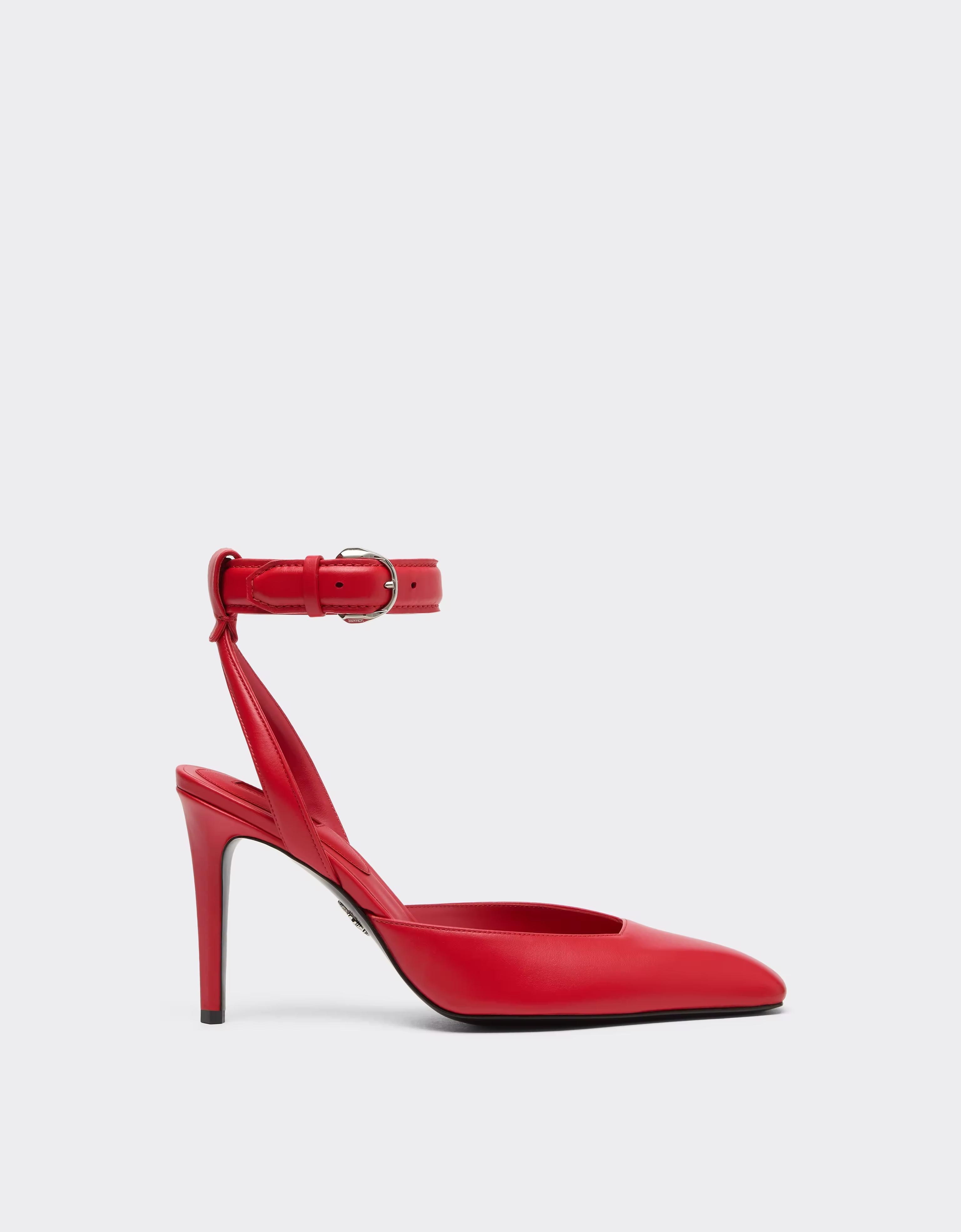 Ferrari Leather Heeled Sandal