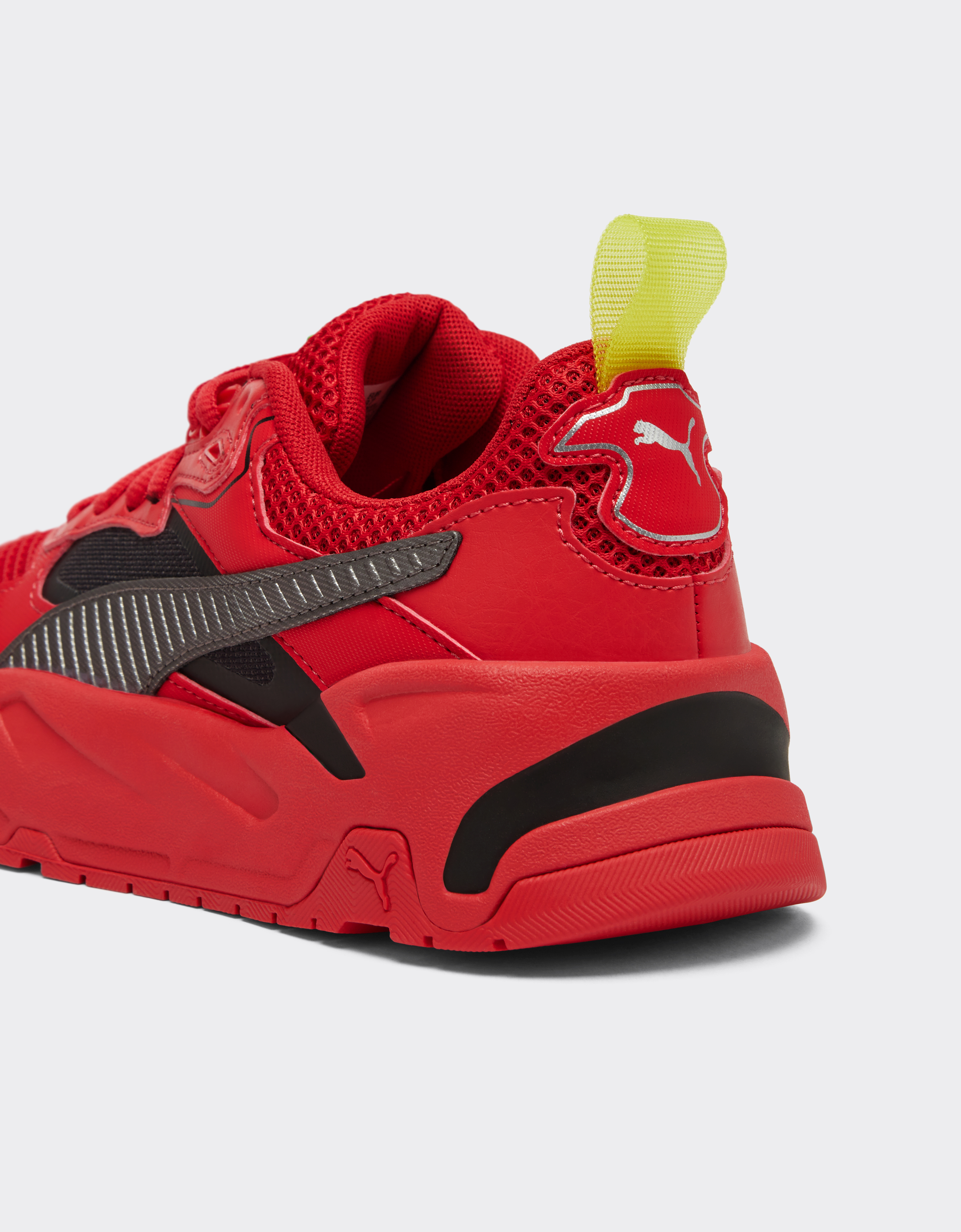 Ferrari Youth Puma For Scuderia  Trinity Shoes In Rosso Corsa