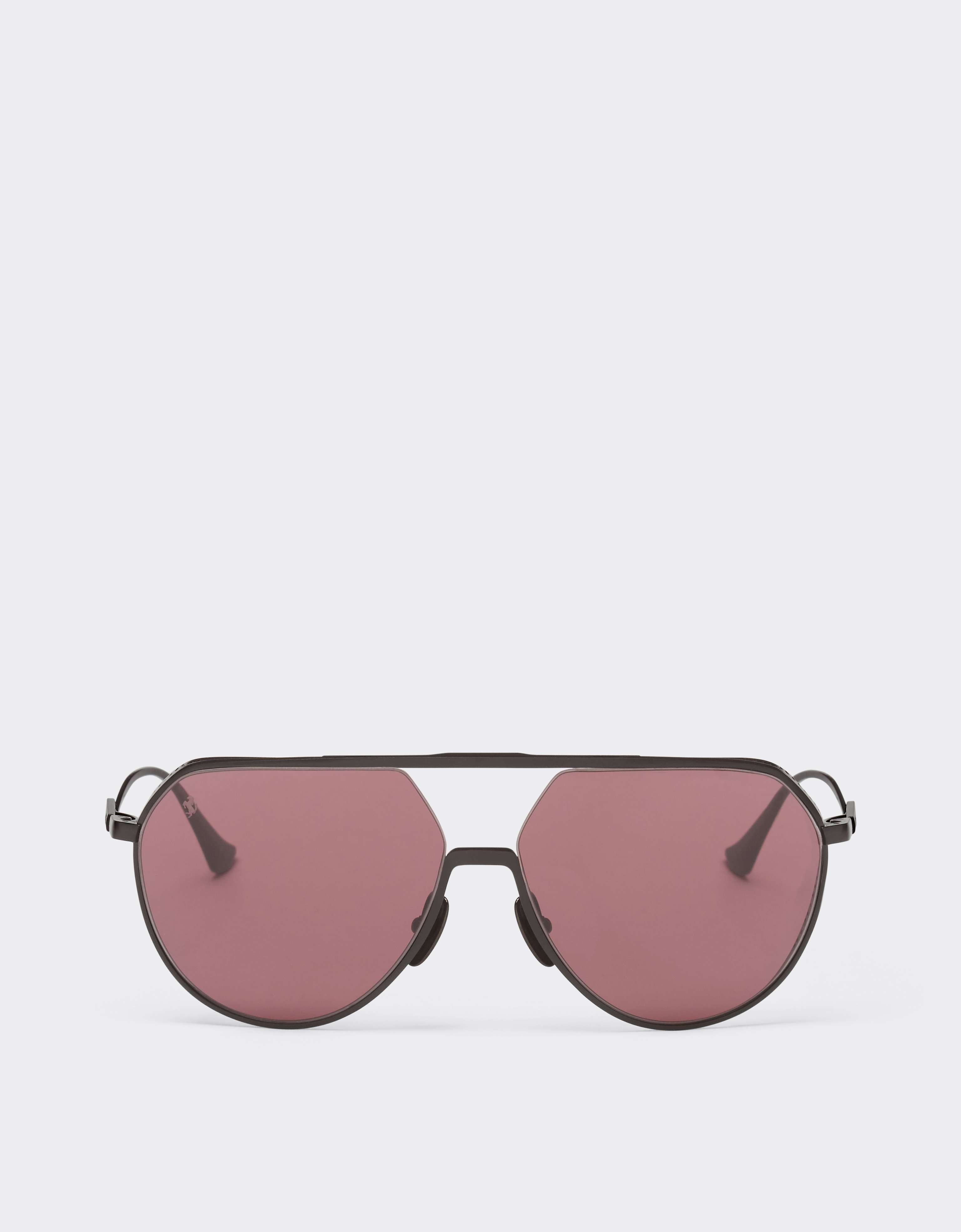 Ferrari Sunglasses In Matt Black Titanium With Exclusive Contrast Pro™ Lenses In Black Matt