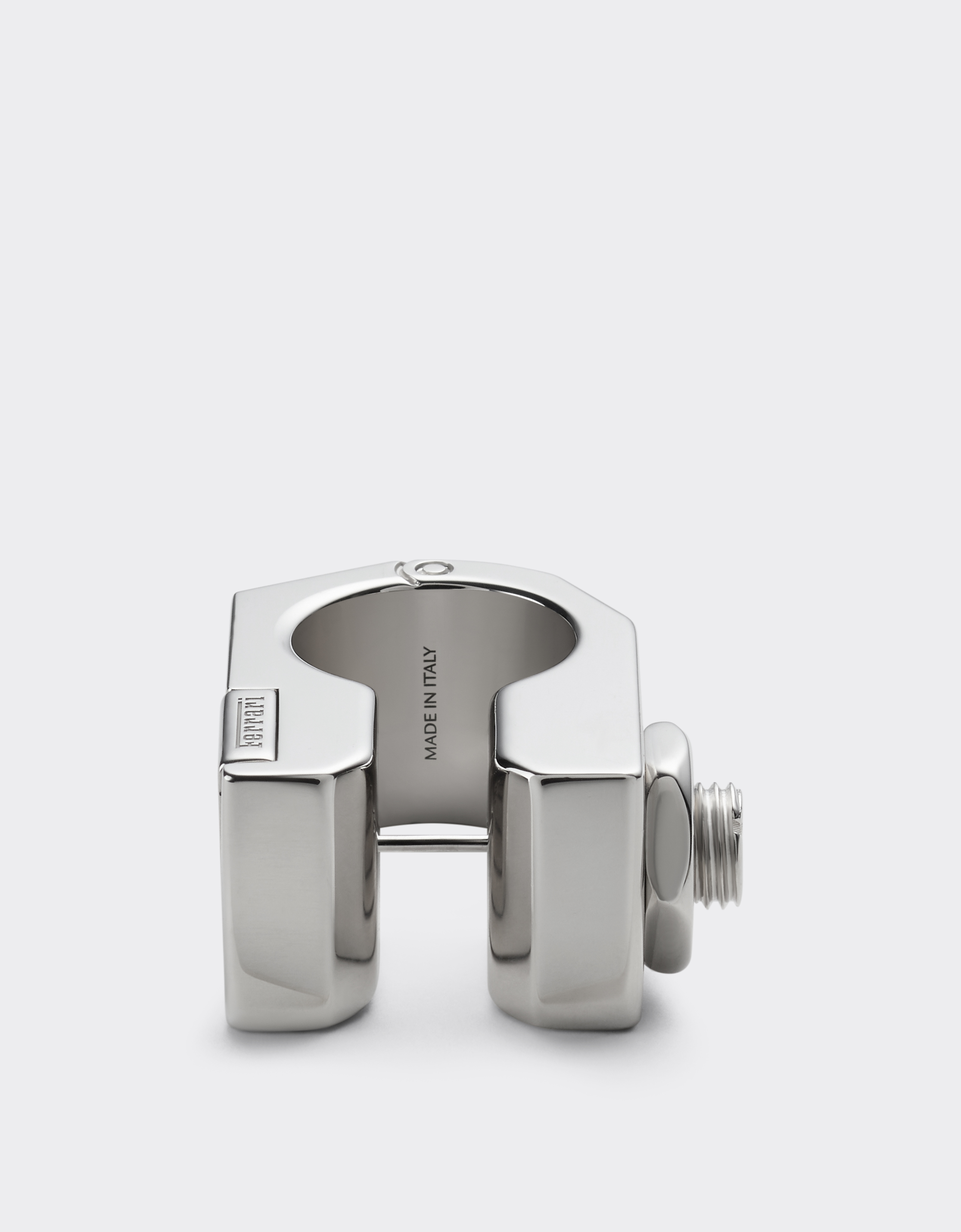 Ferrari Brass Ring In Silver