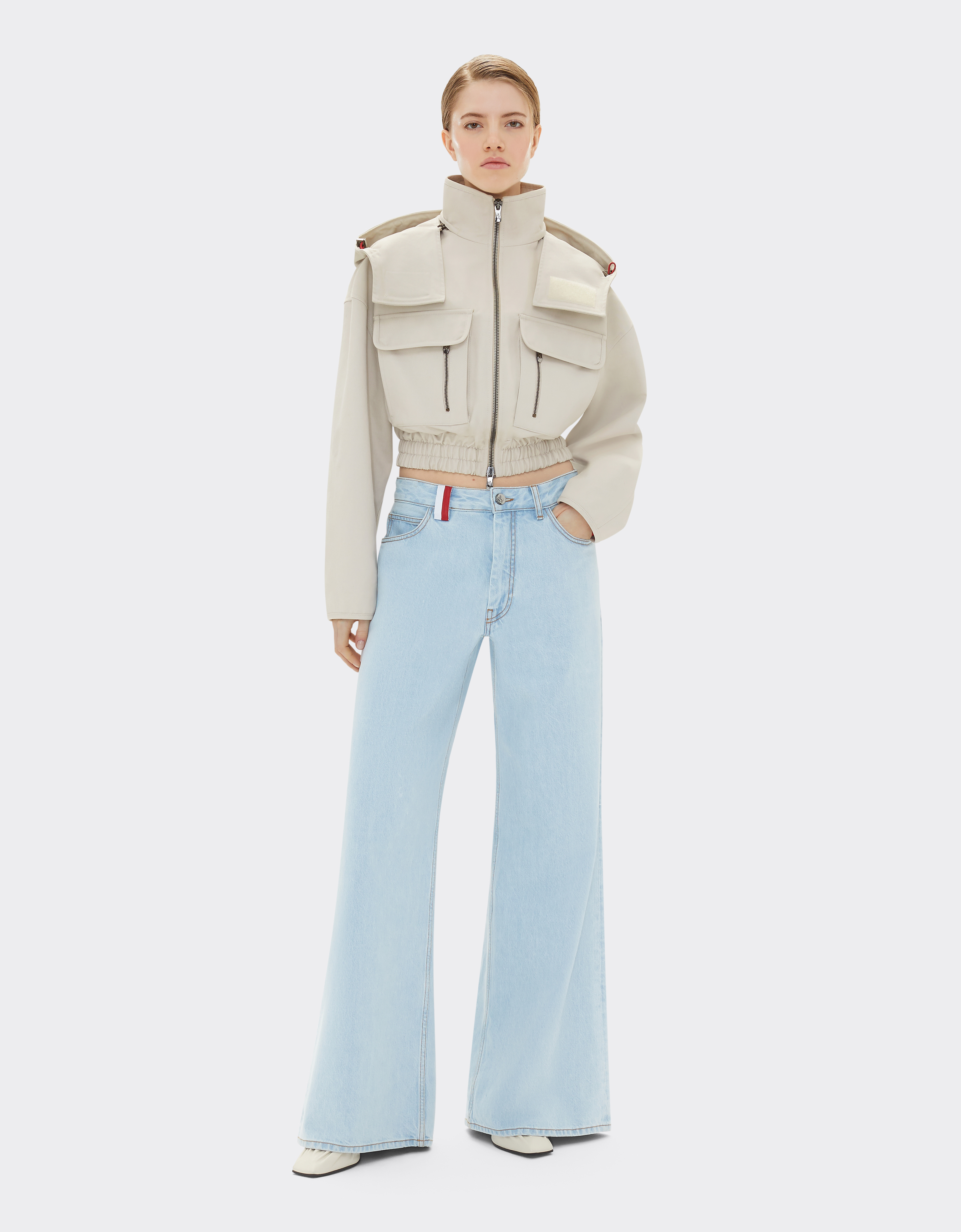 Ferrari X Charles Leclerc Cropped Gabardine Parka
