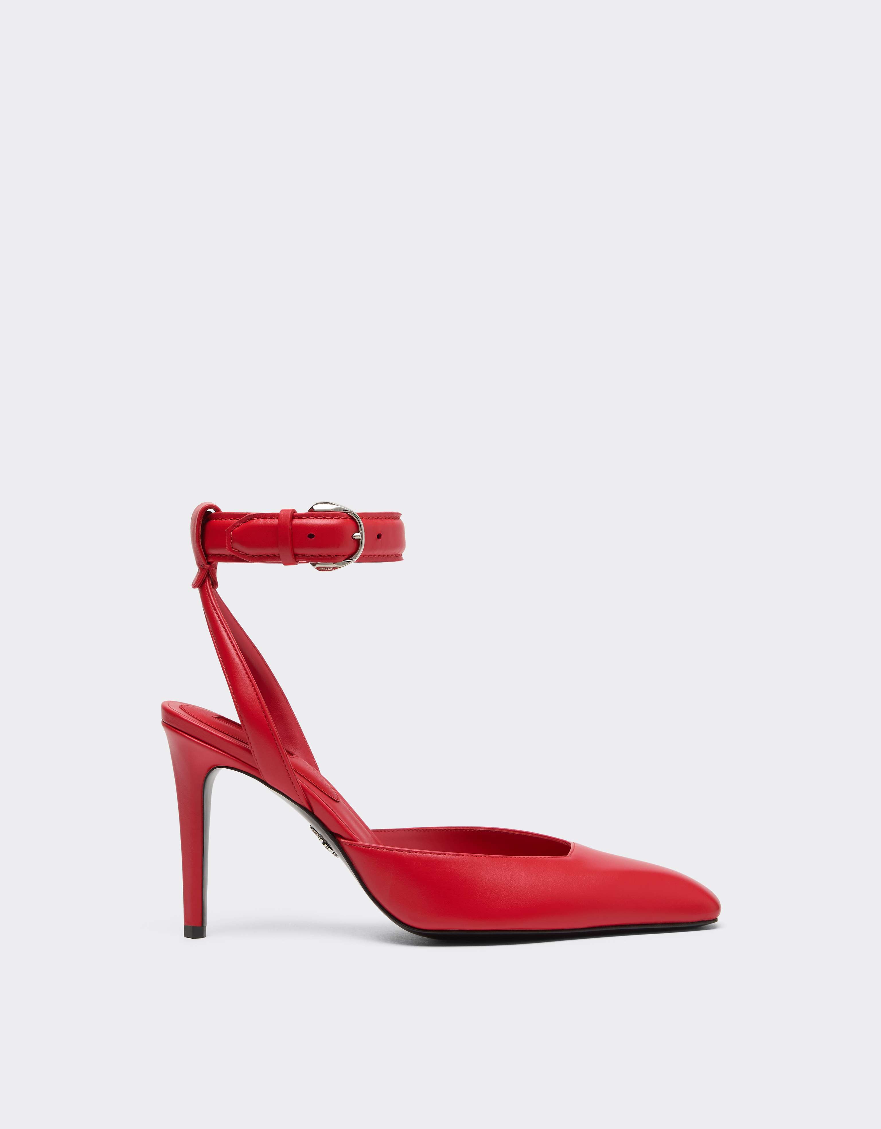 Ferrari Leather Heeled Sandal