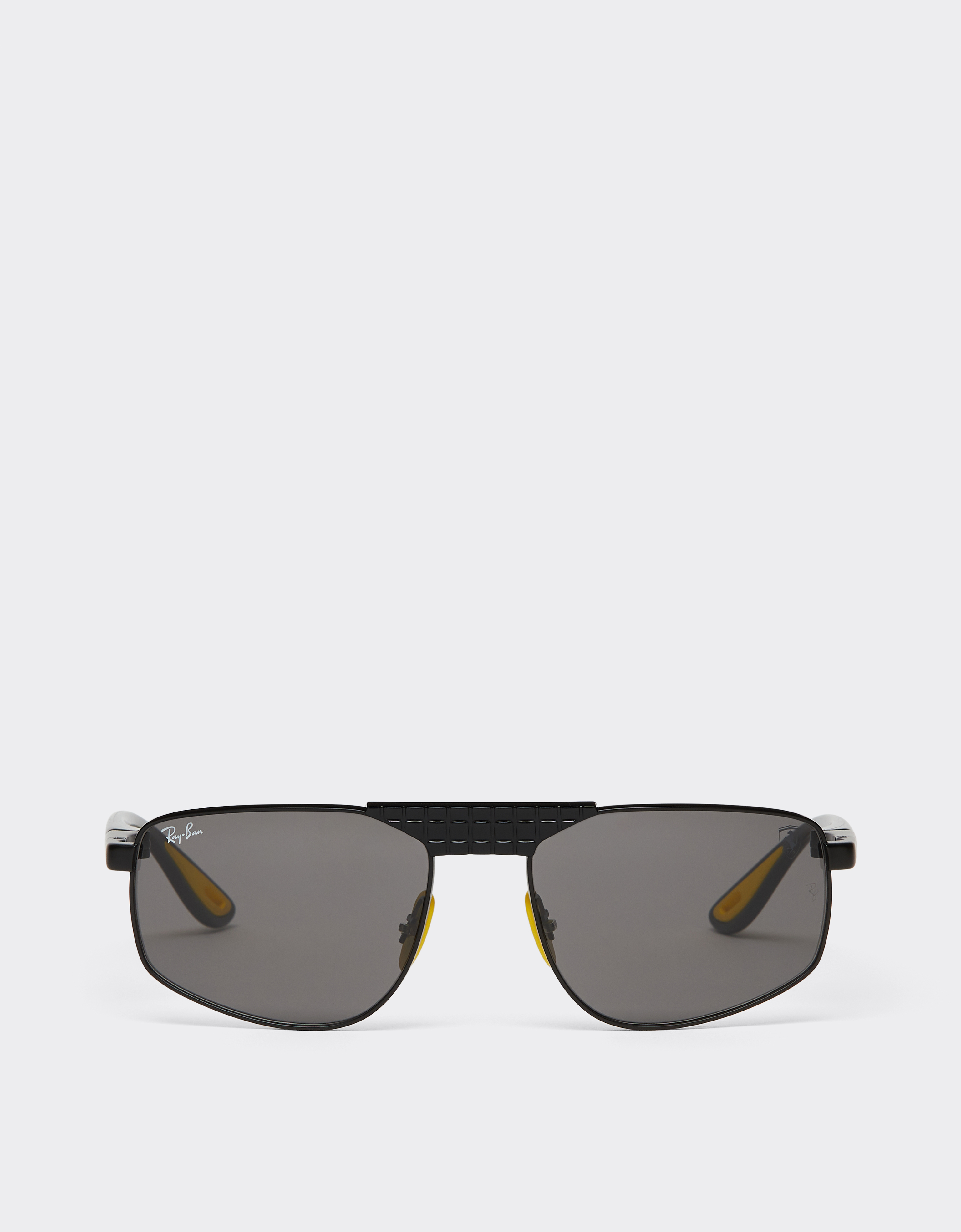 Ferrari Unisex Black Matt Ray-Ban For Scuderia Rb3776m In Matt Black Metal With Dark Grey Lenses - Sunglasses Os