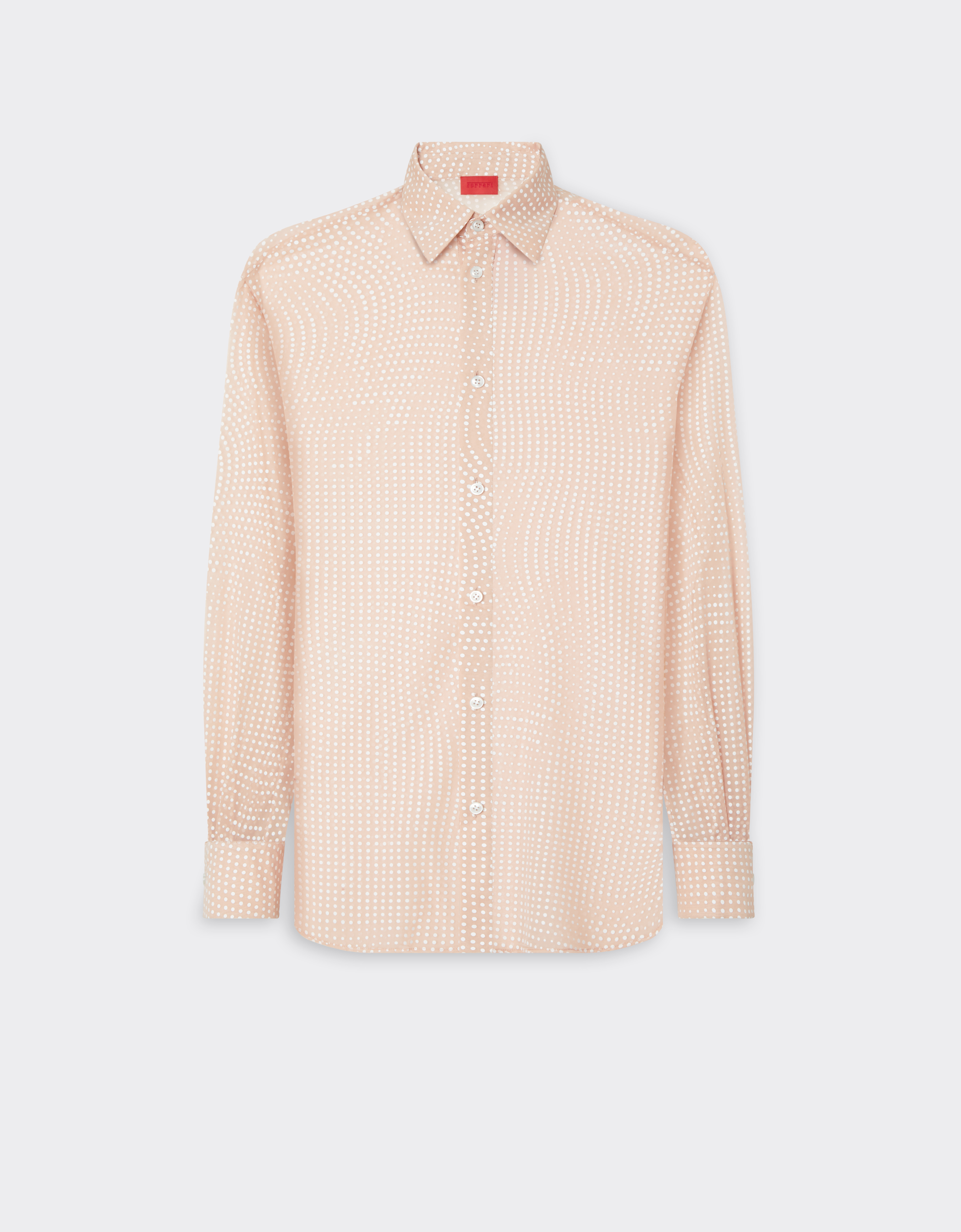 Ferrari Silk Voile Shirt With Cavallino Dots Print