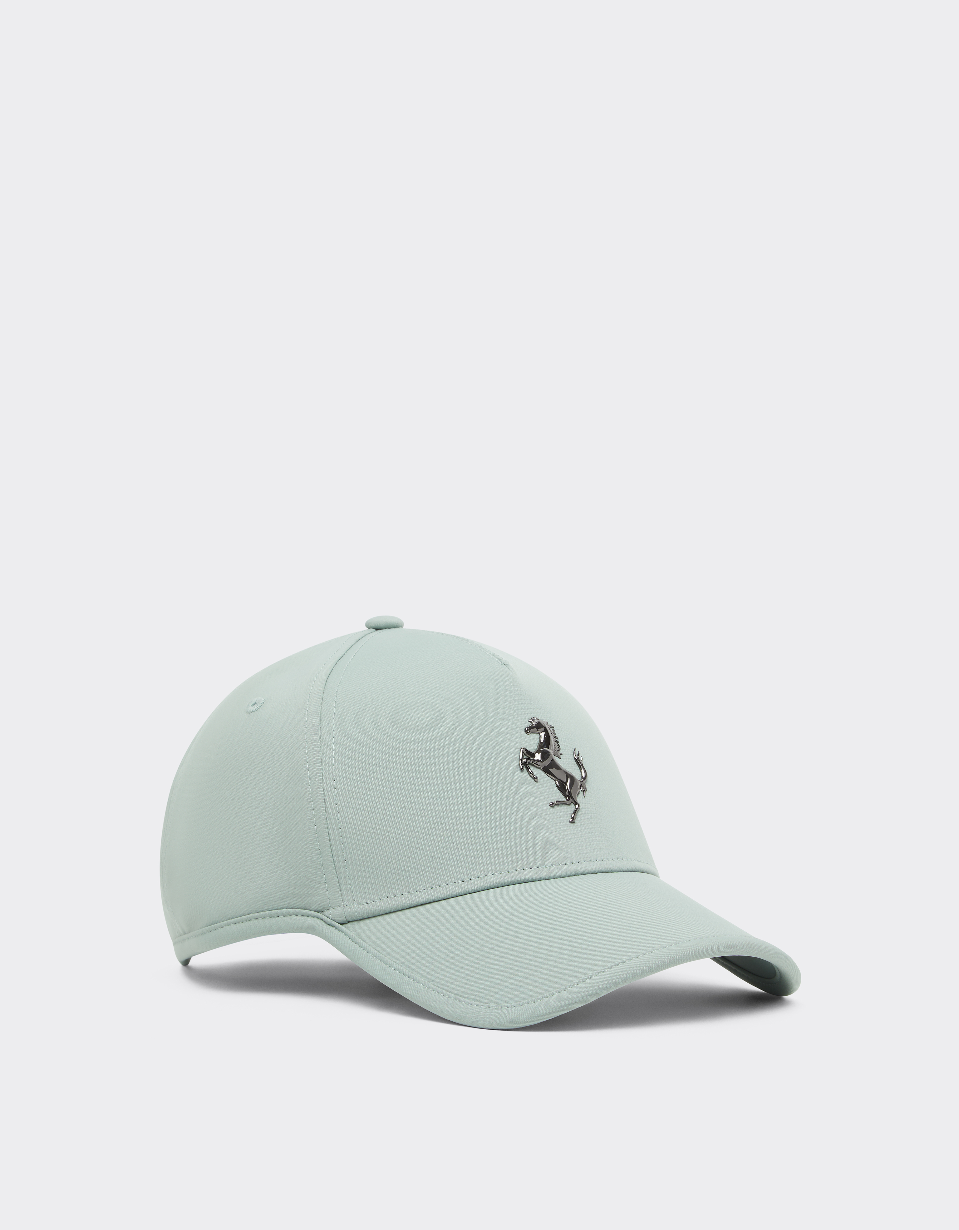 Ferrari Baseballkappe Mit Springendem Pferdchen Aus Metall -  Caps Granite Green Os 