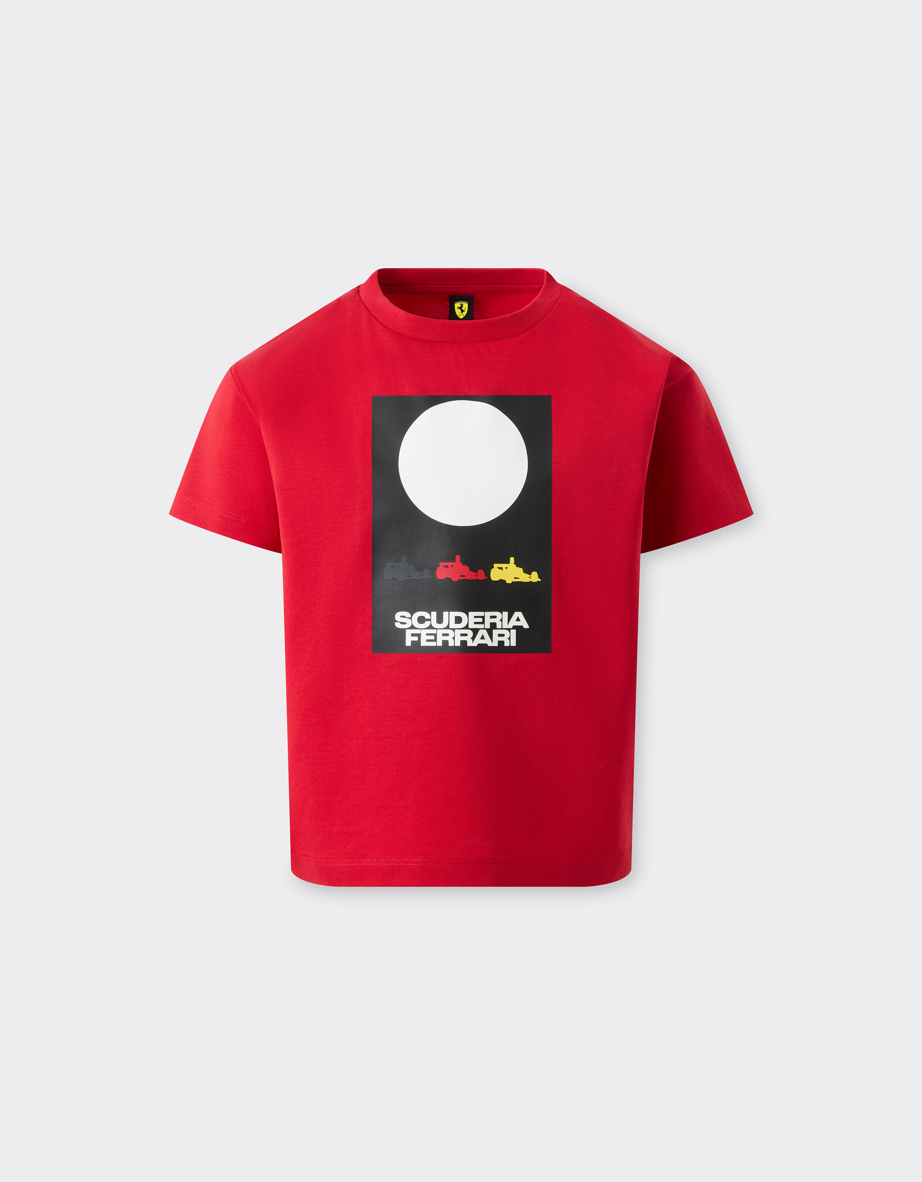 Ferrari Men's Rosso T-Shirt With Scuderia Graphic Kids - 5Y