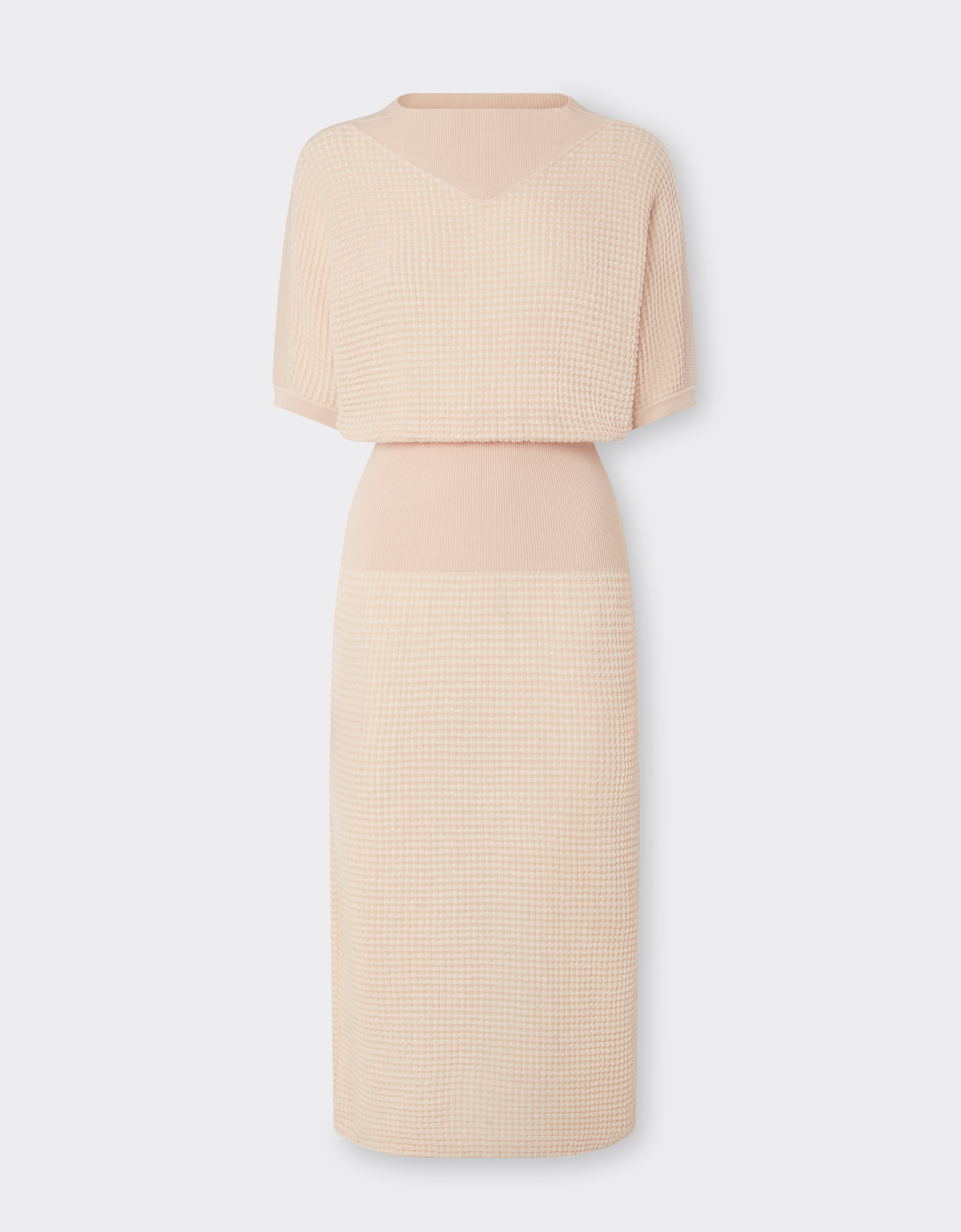 Ferrari Linen And Cotton Knit Dress