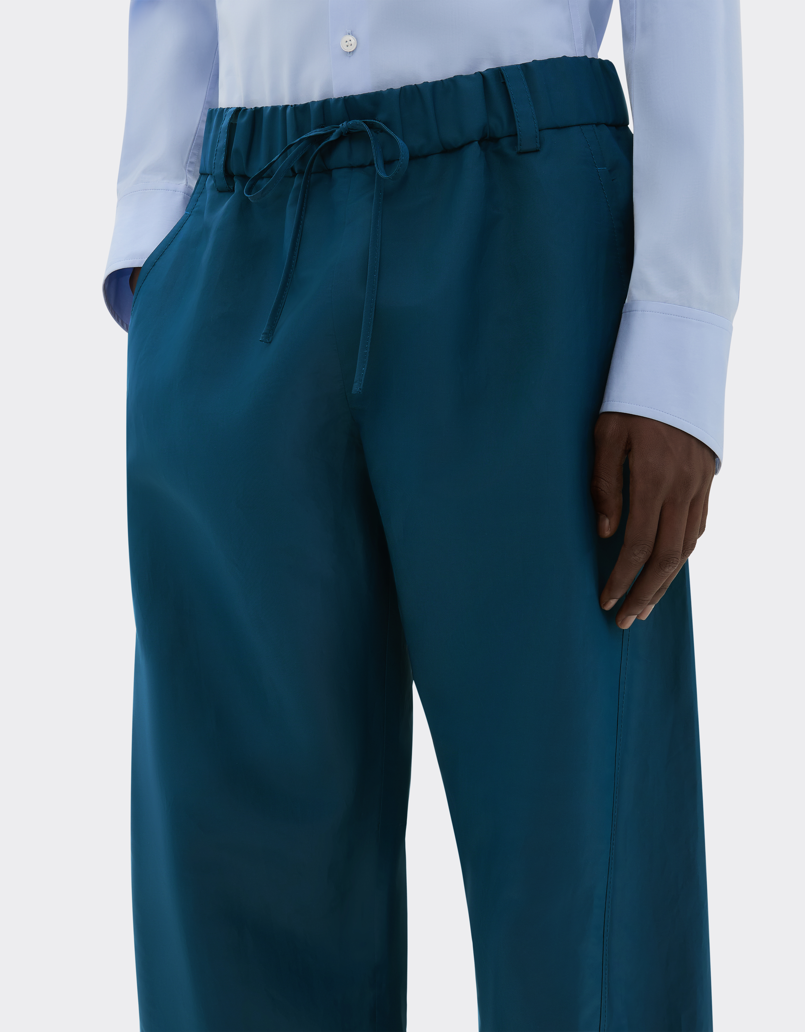 Ferrari Trousers In Iridescent Nylon Twill