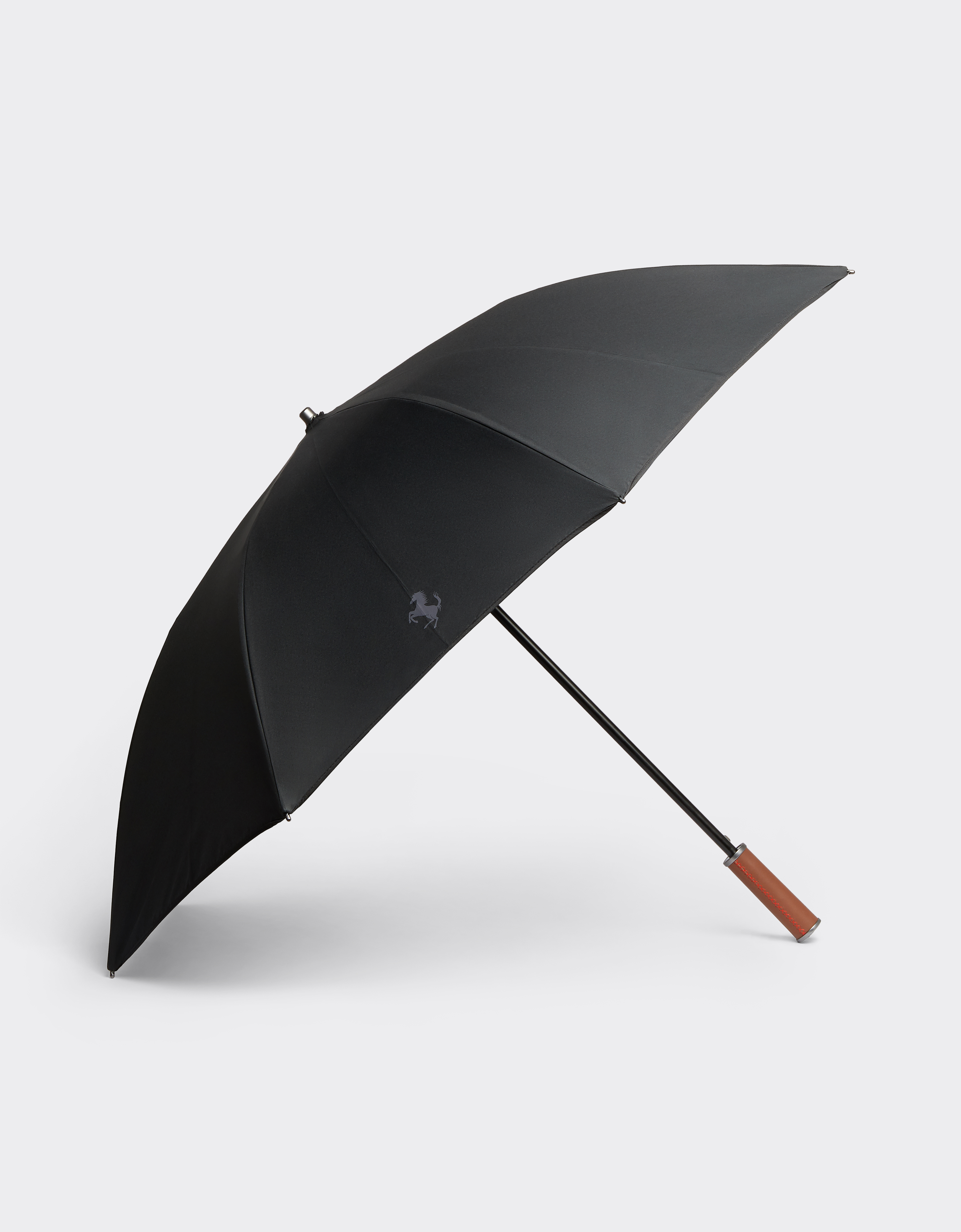 Ferrari Umbrella With Cavallino Pixel Motif In Black
