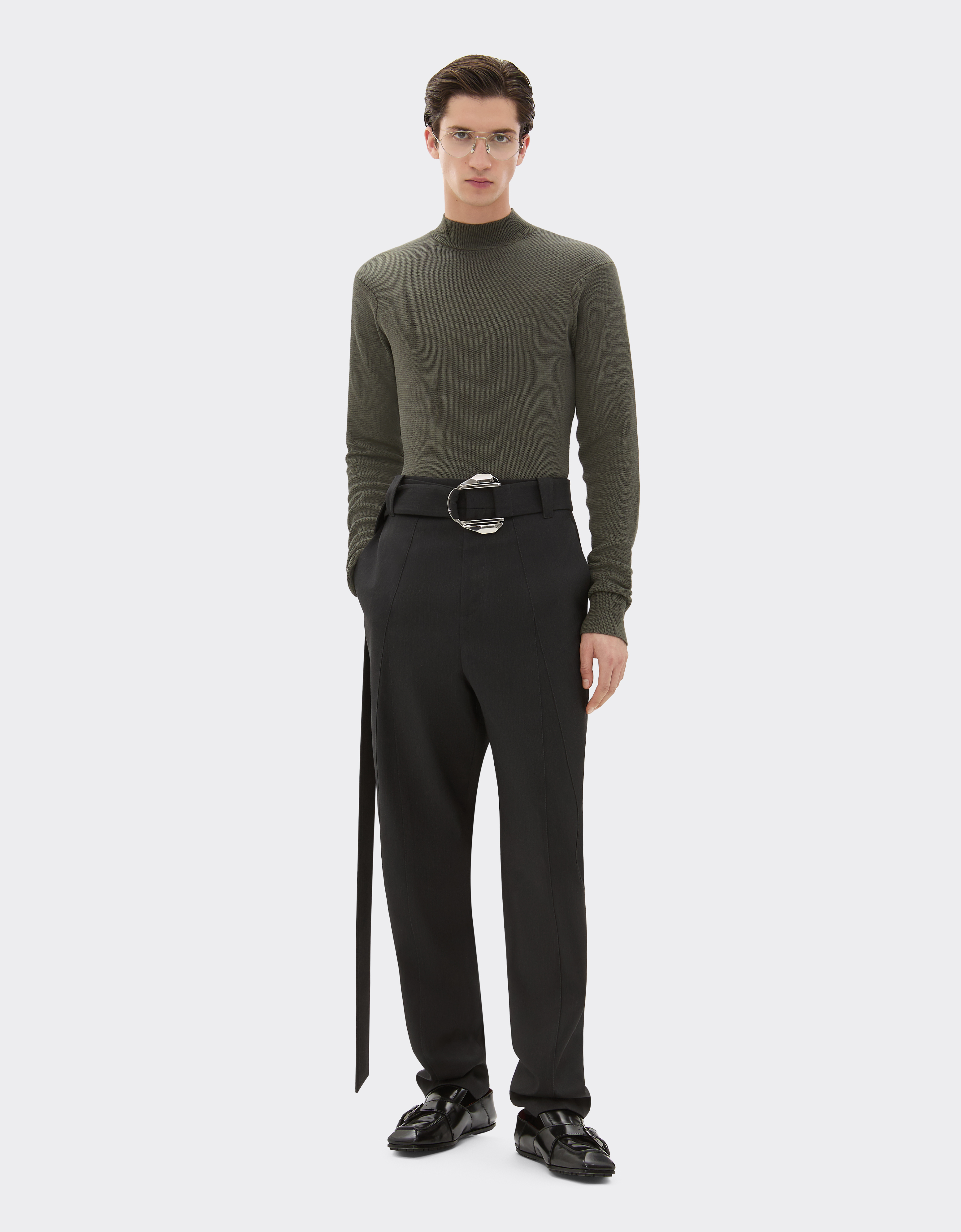 Ferrari Silk Jumper In Green