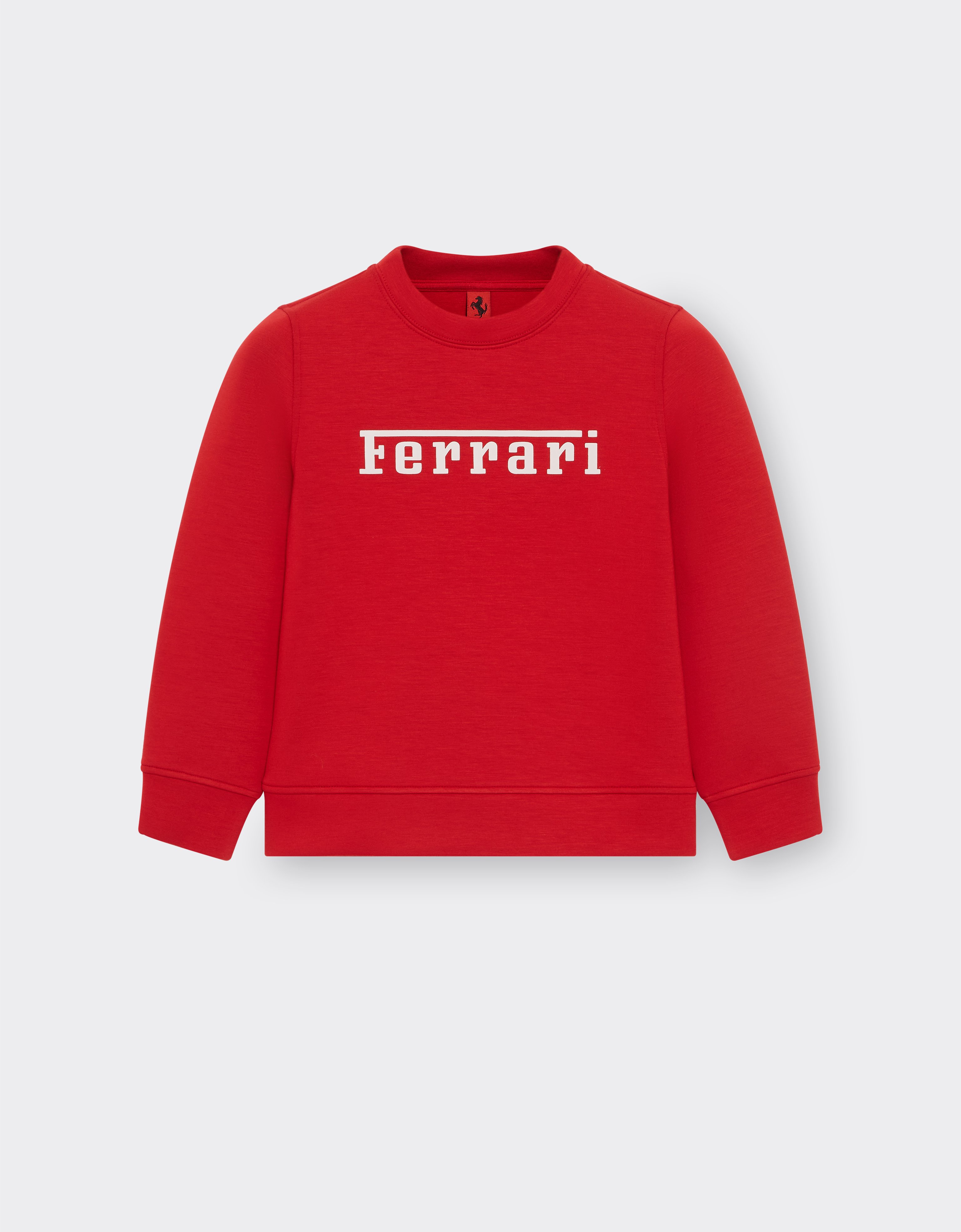 Ferrari Scuba Sweatshirt With Logo In Racing Red