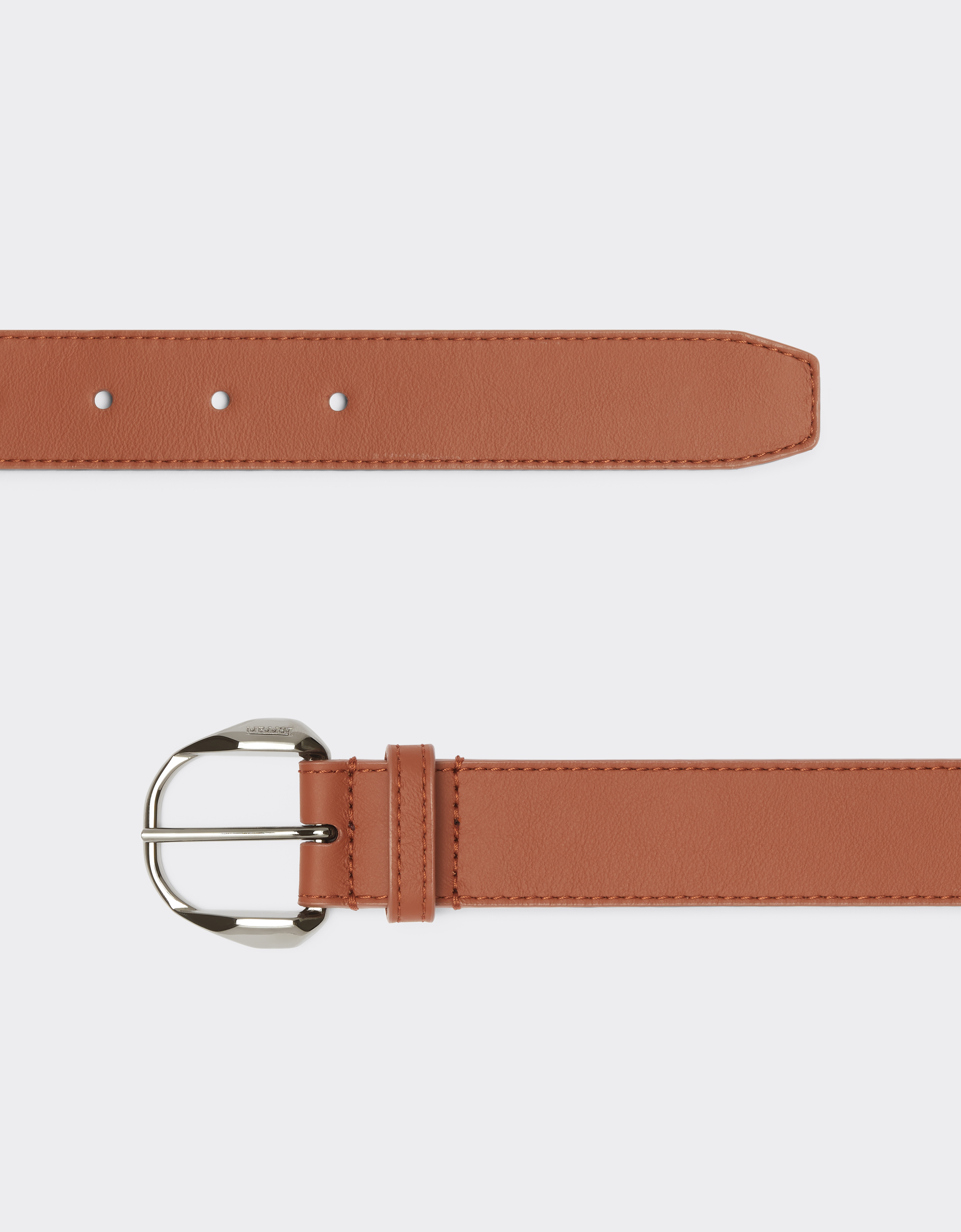 Ferrari Leather Belt With Prancing Horse Detail In Ebony