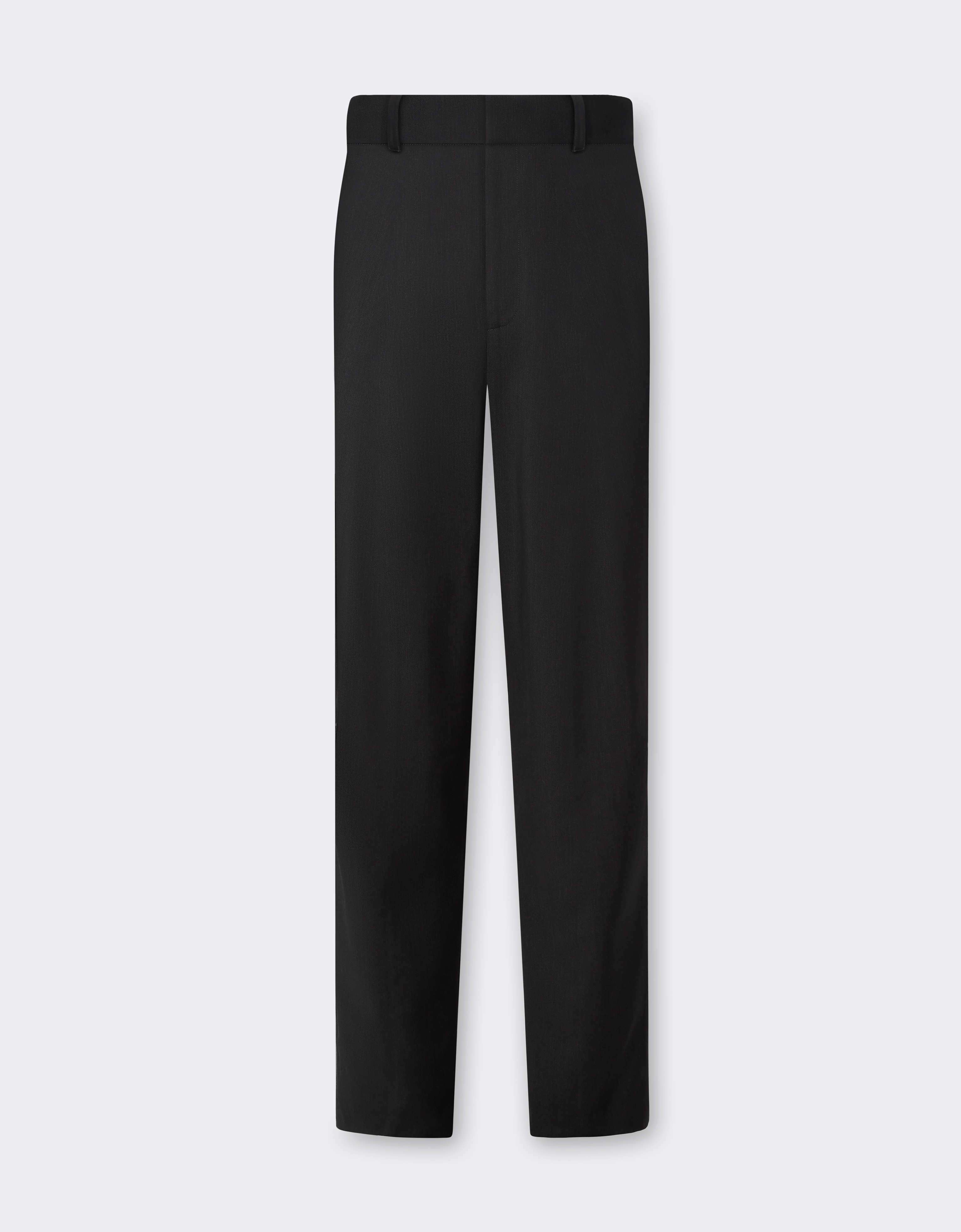 Ferrari Trousers In Q-cycle® Mélange Wool In Black