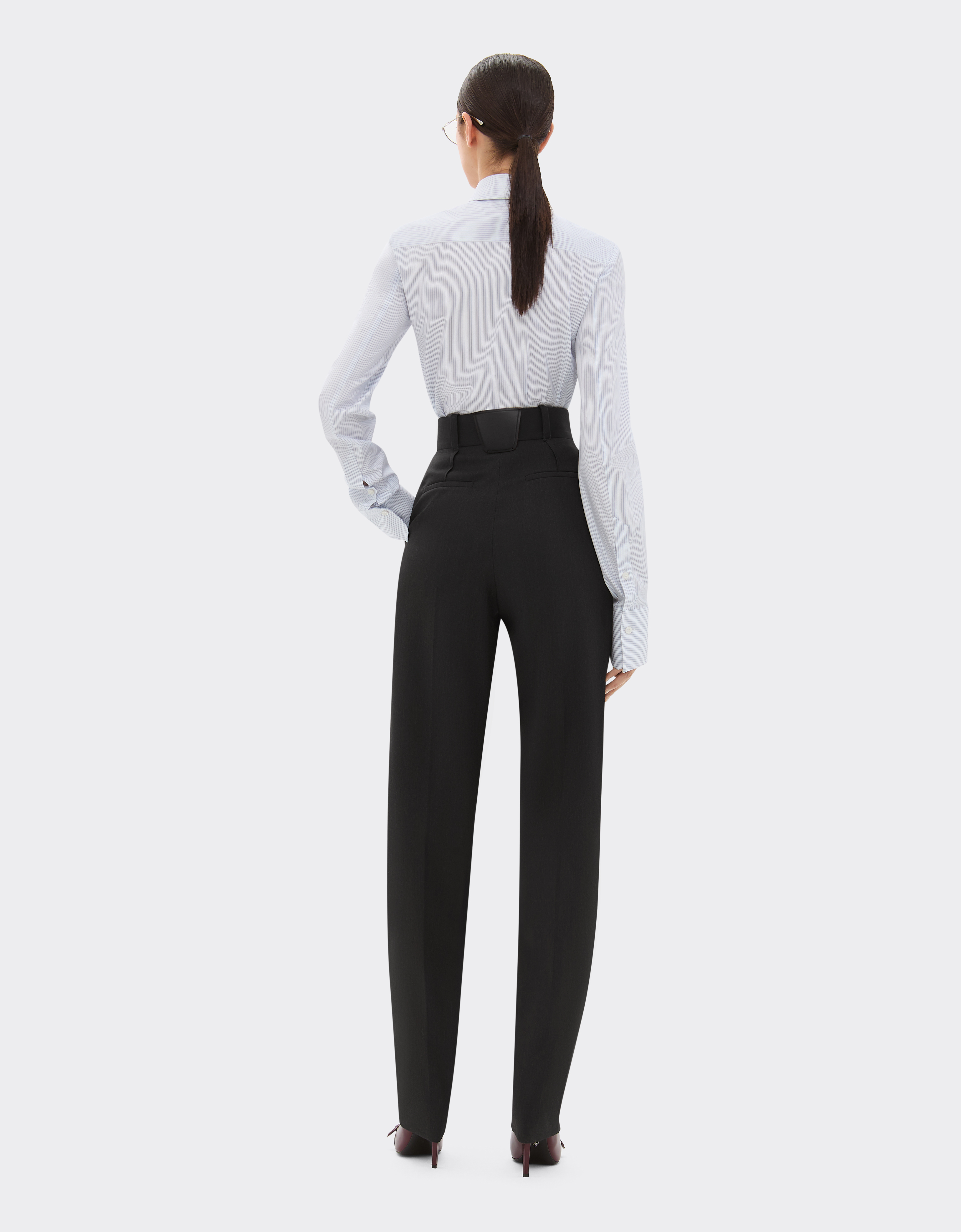 Ferrari Trousers In Q-cycle® Mélange Wool In Black