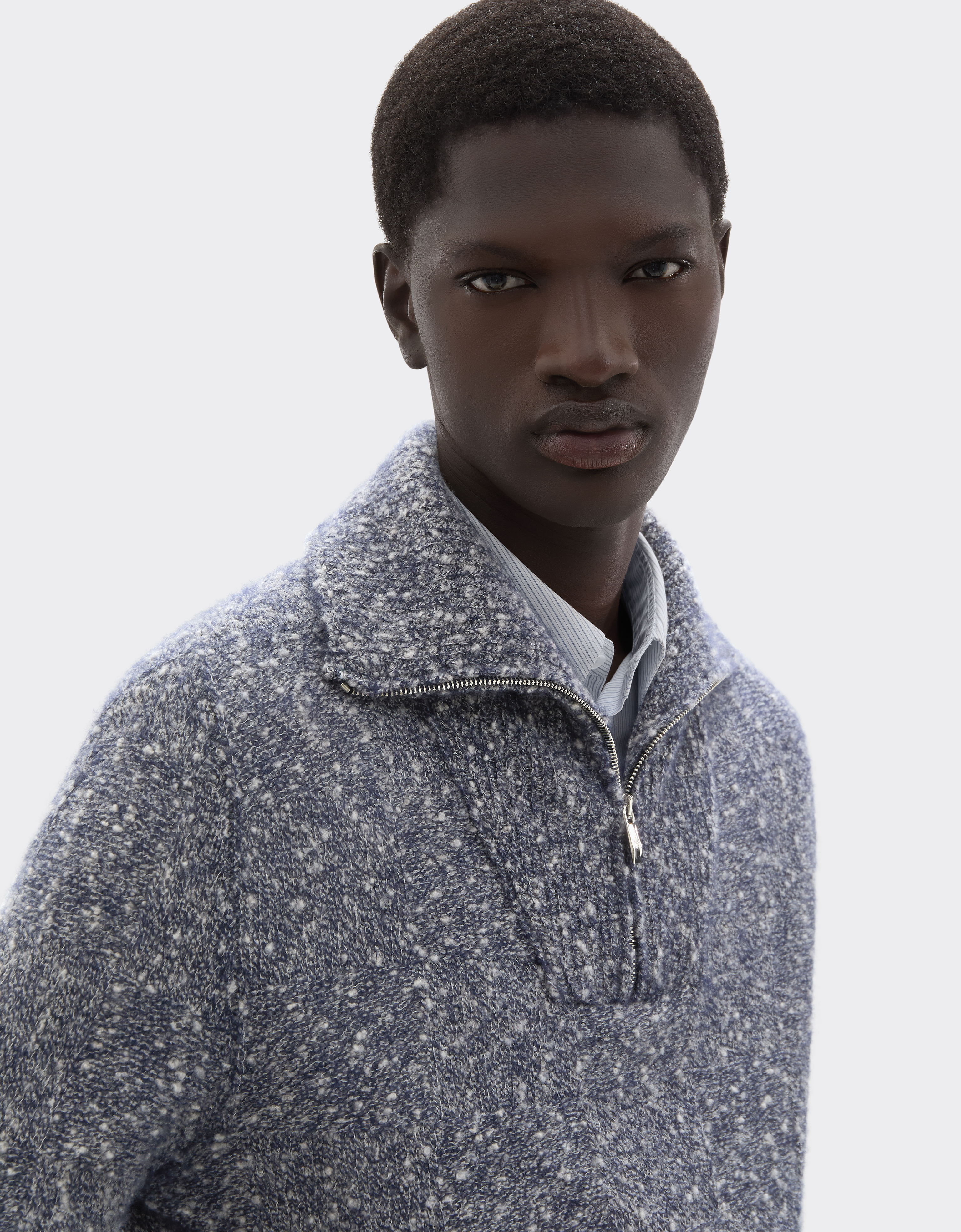 Ferrari Cashmere And Silk Knit In Gray