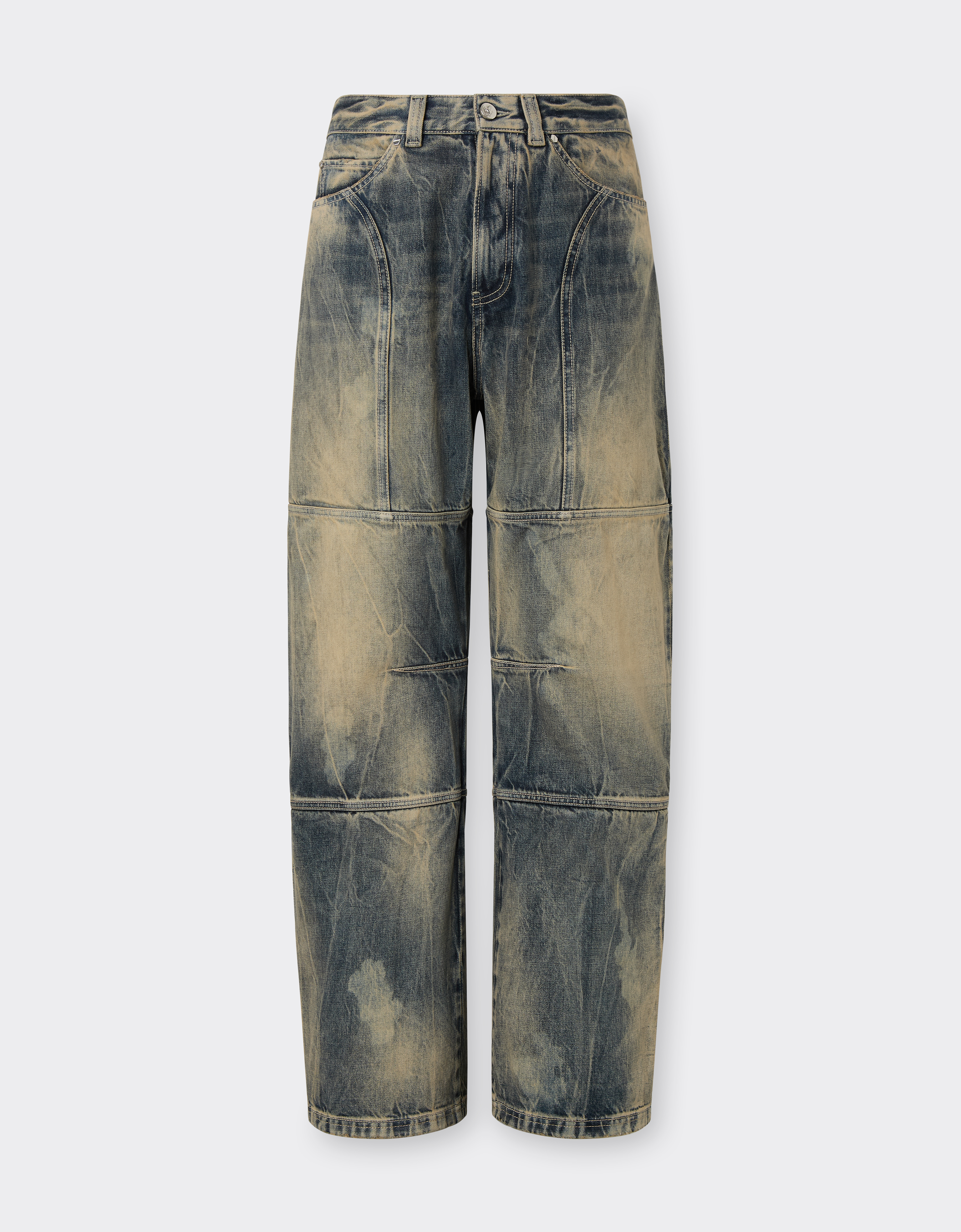 Blu Denimのメンズ アシッドウォッシュデニム パンツ | Ferrari®