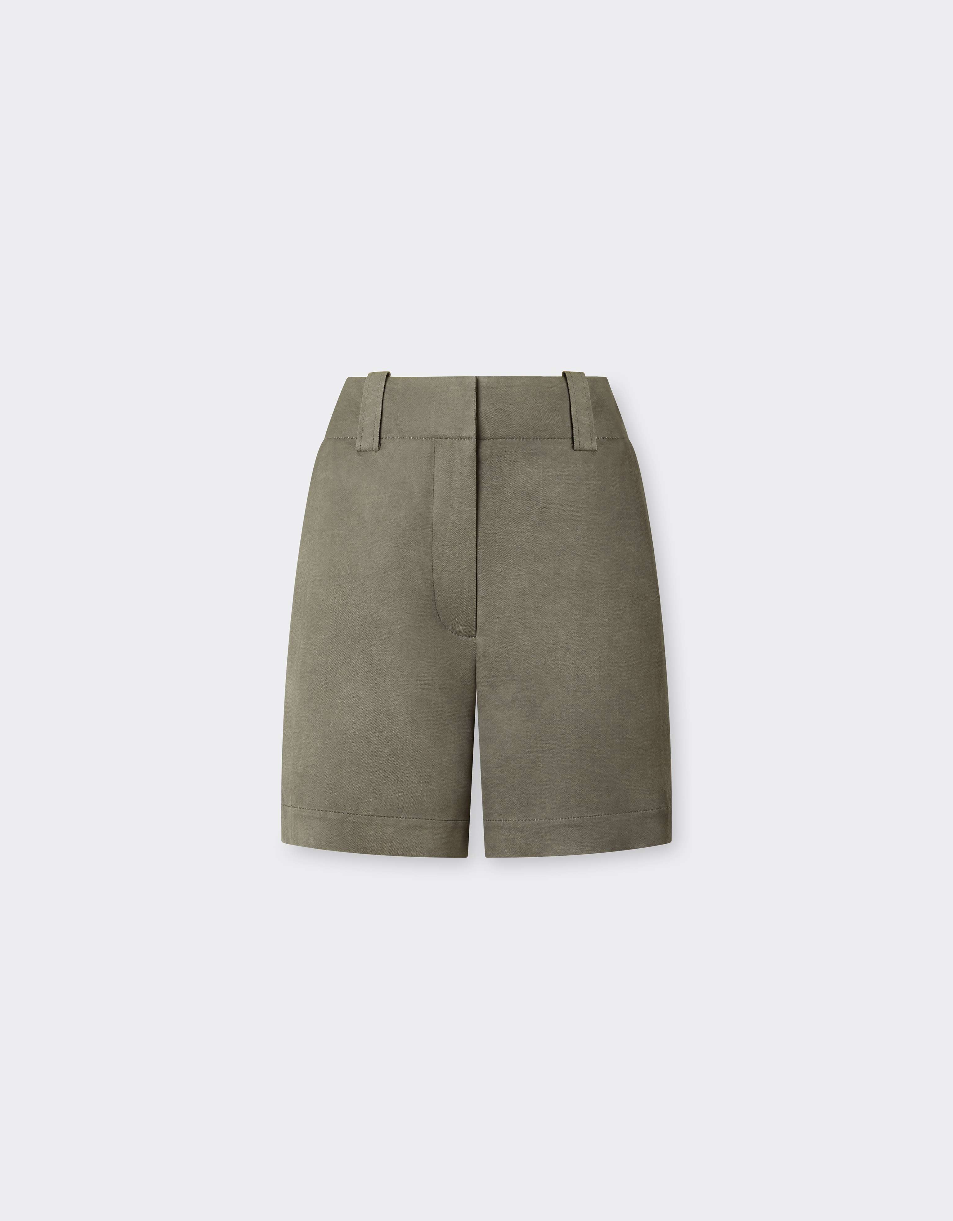 Ferrari Cold-dyed Cady Shorts In Green