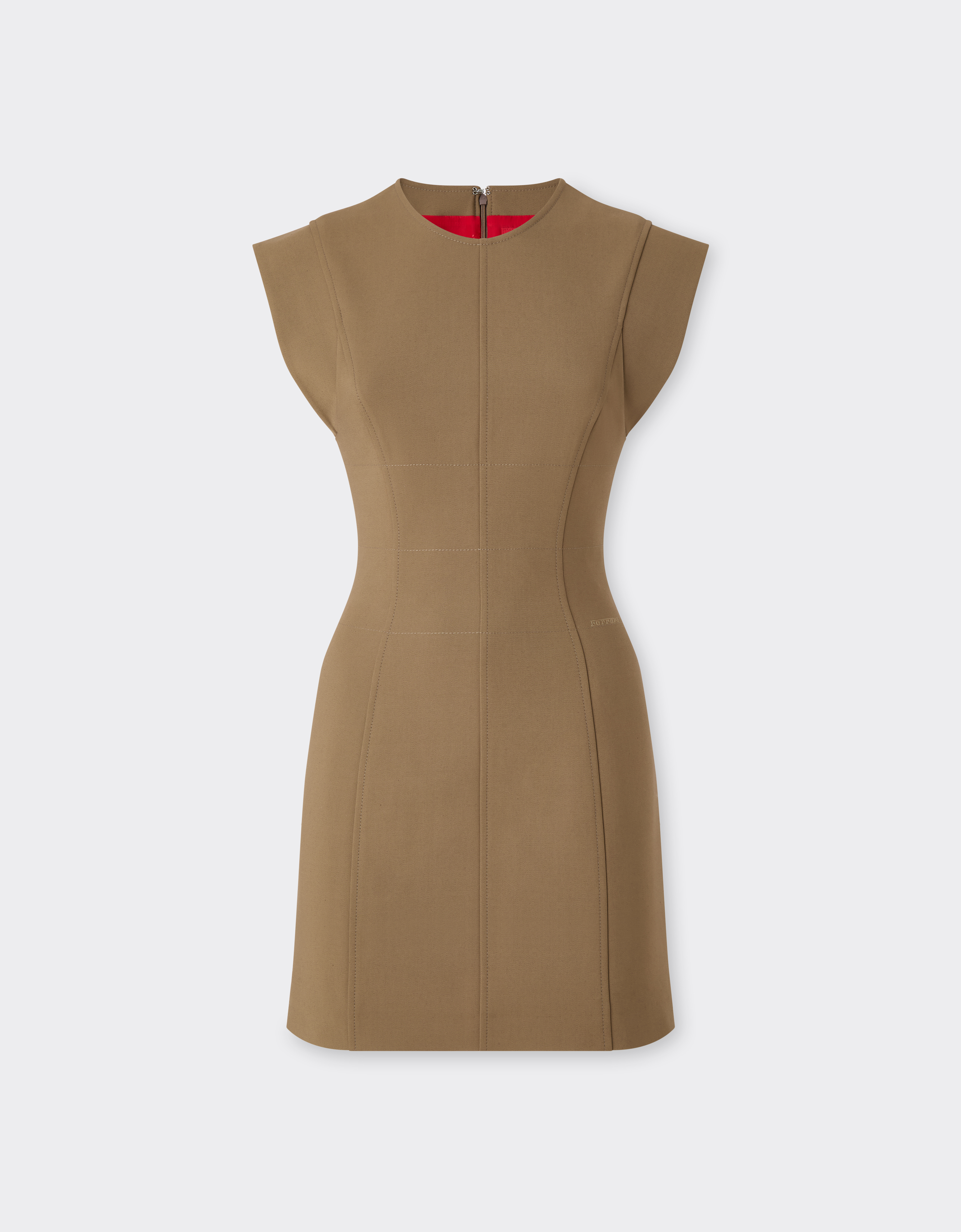 Ferrari Women's Khaki Green Technical Cotton Dress - Dresses 42