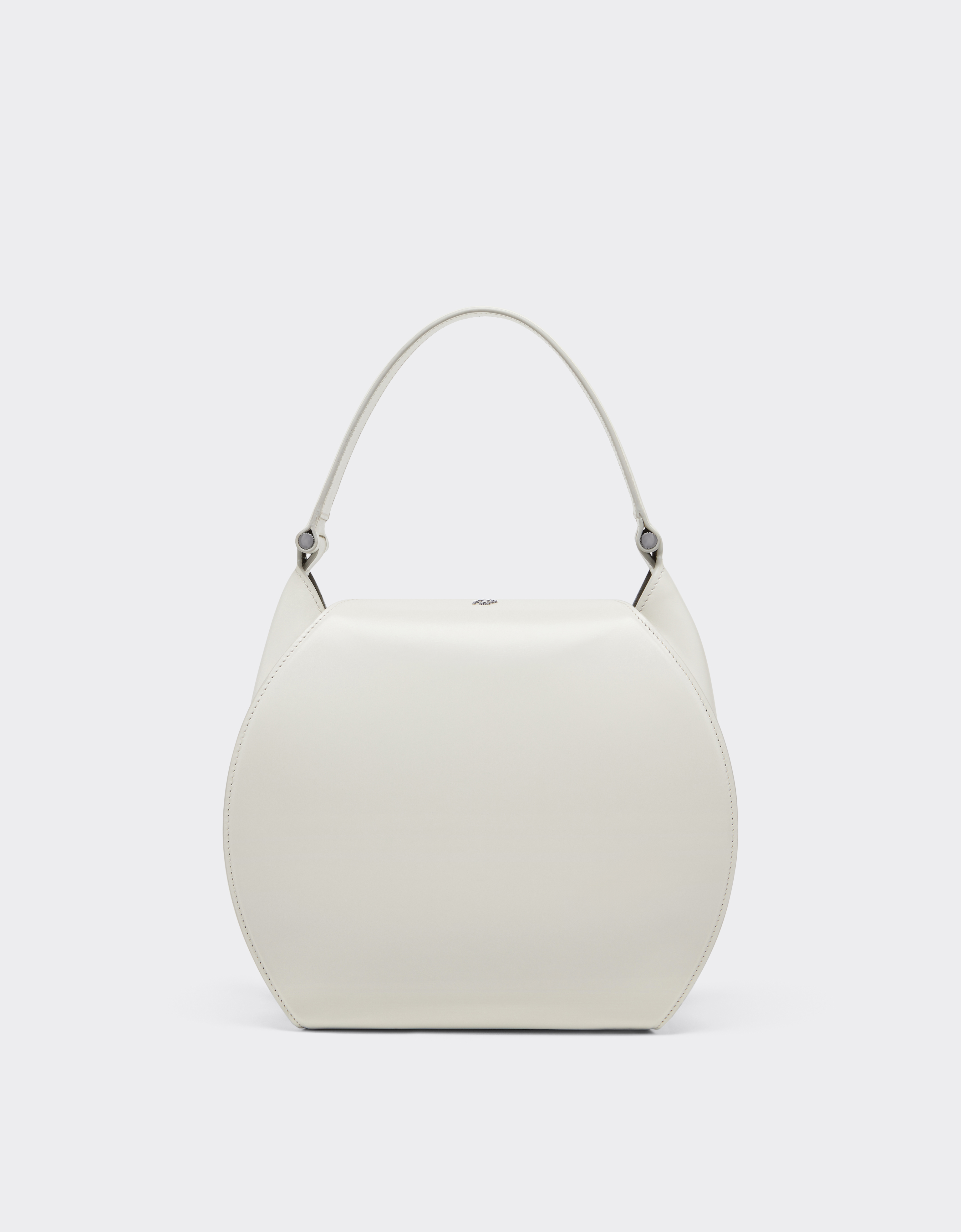 Ferrari Dino Handbag In Leather In Ecru