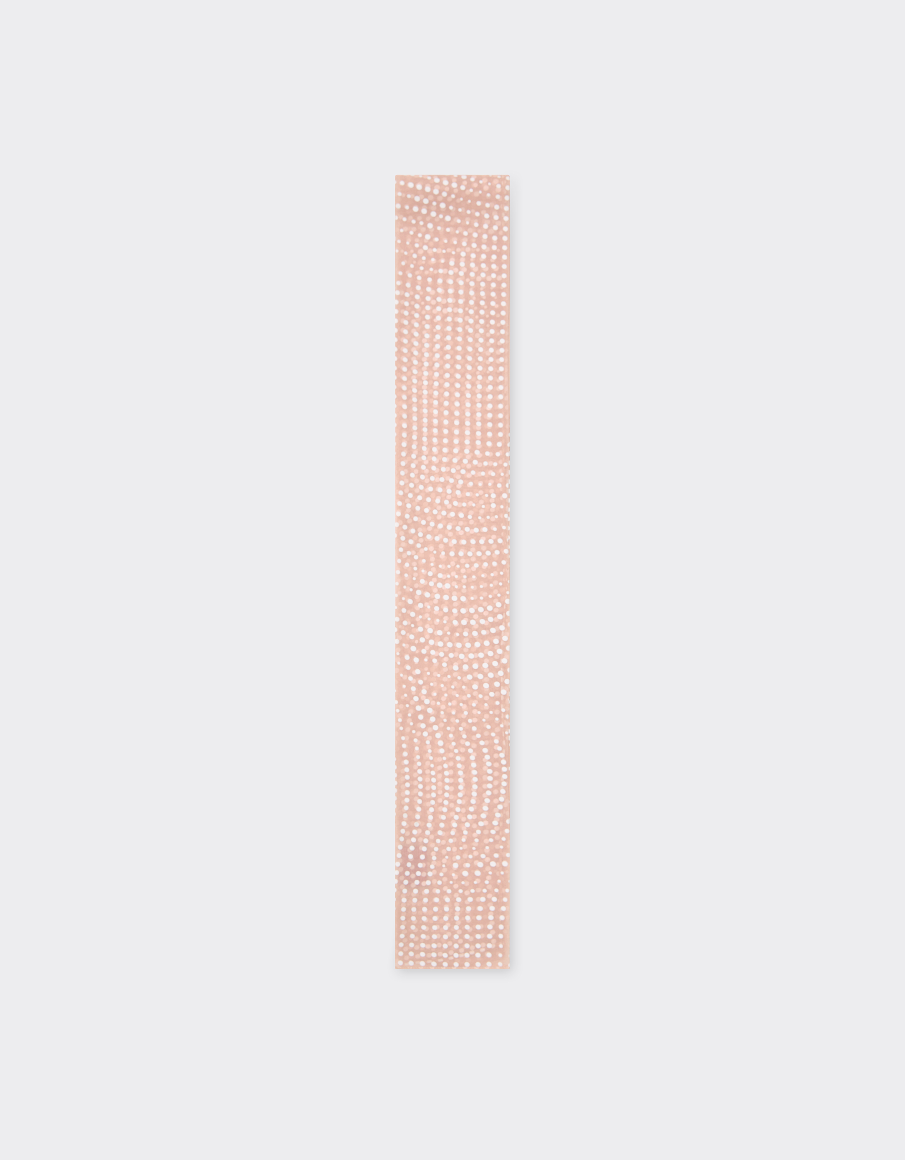 Ferrari Silk Shelley Scarf With Cavallino Dots Print In Brown
