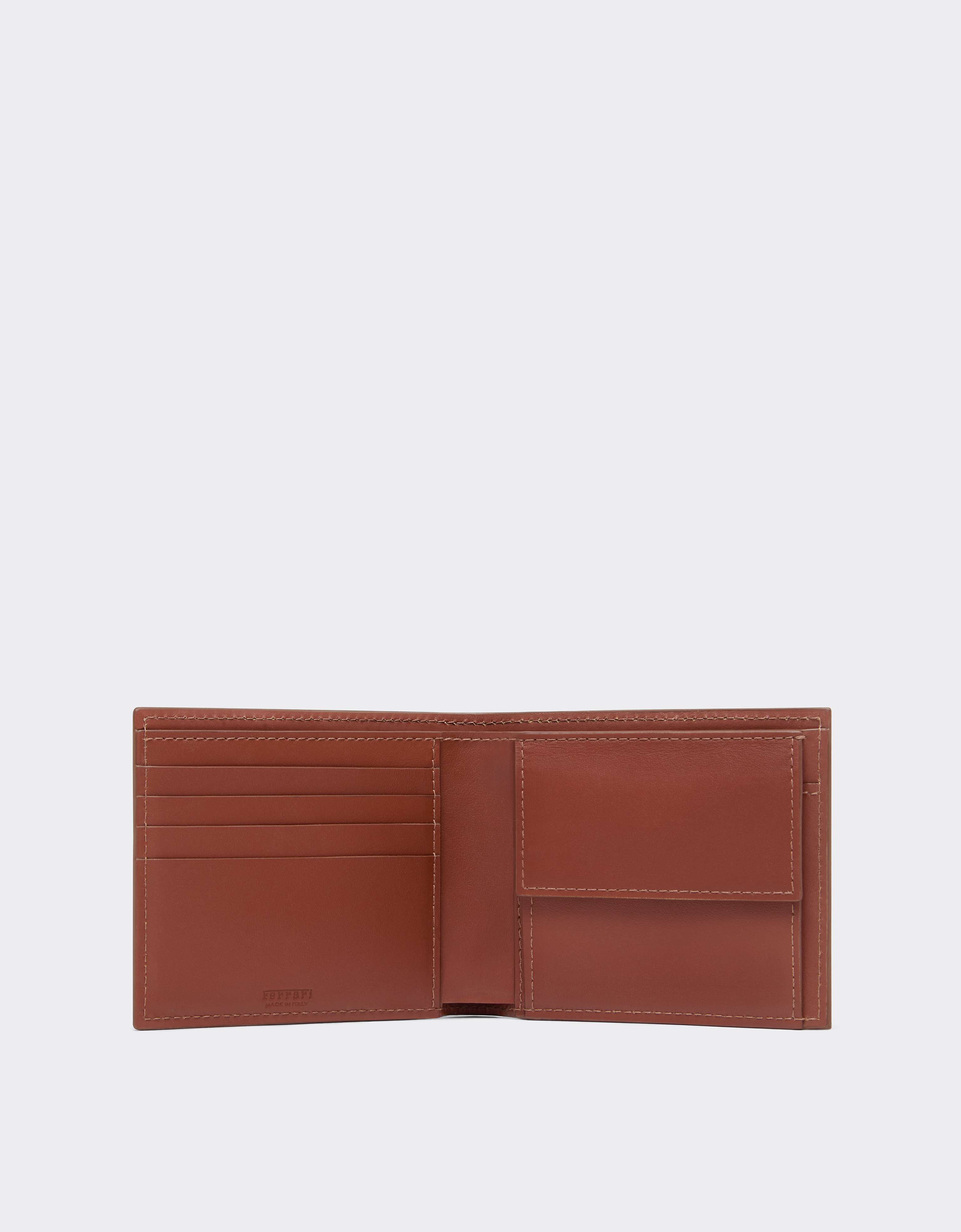  Ferrari Smooth Leather Bifold Wallet - Male Wallets Hide Os 