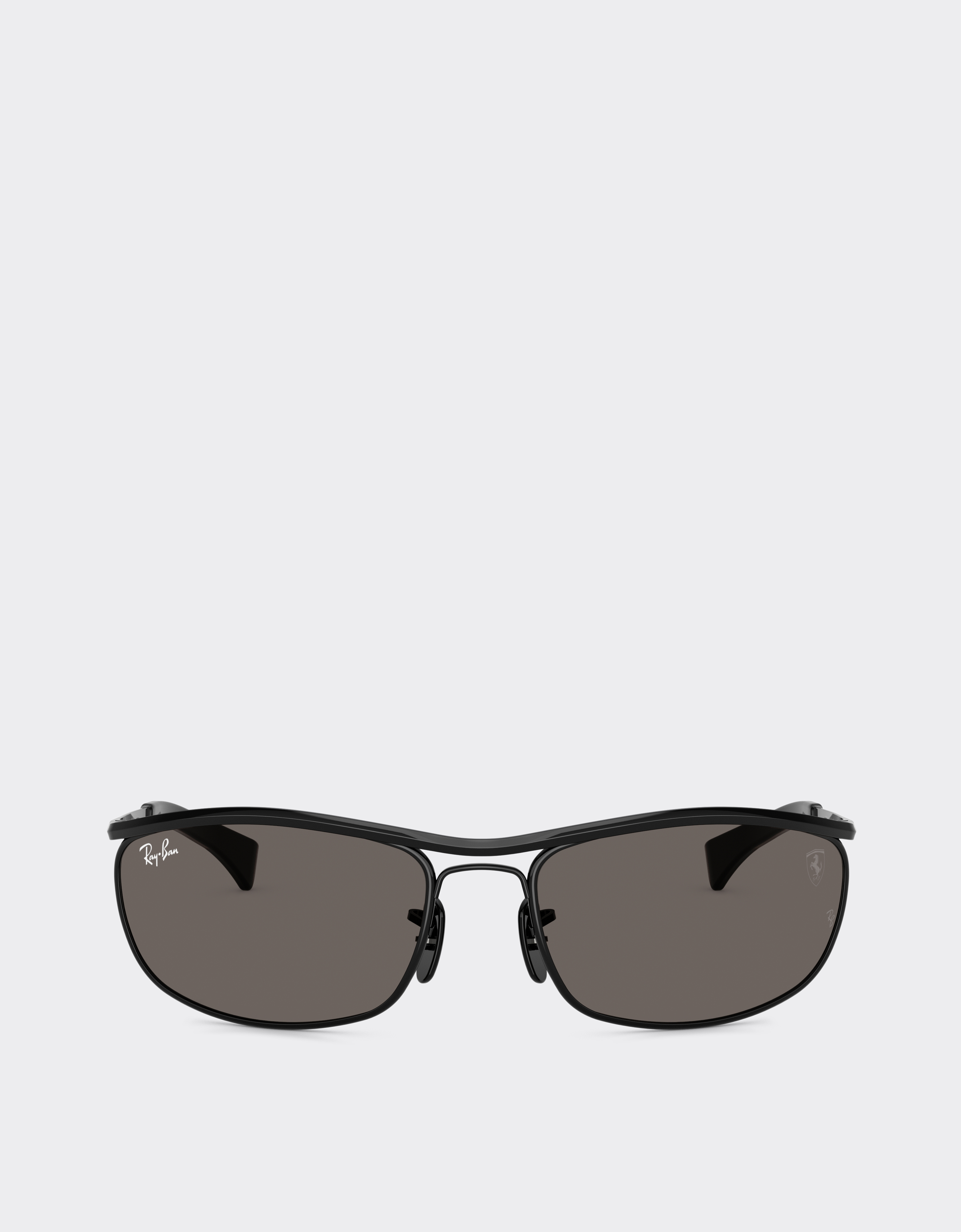 Ferrari Unisex Nero Ray-Ban For Scuderia Rb3819m In Black Metal With Dark Grey Lenses - Sunglasses Os