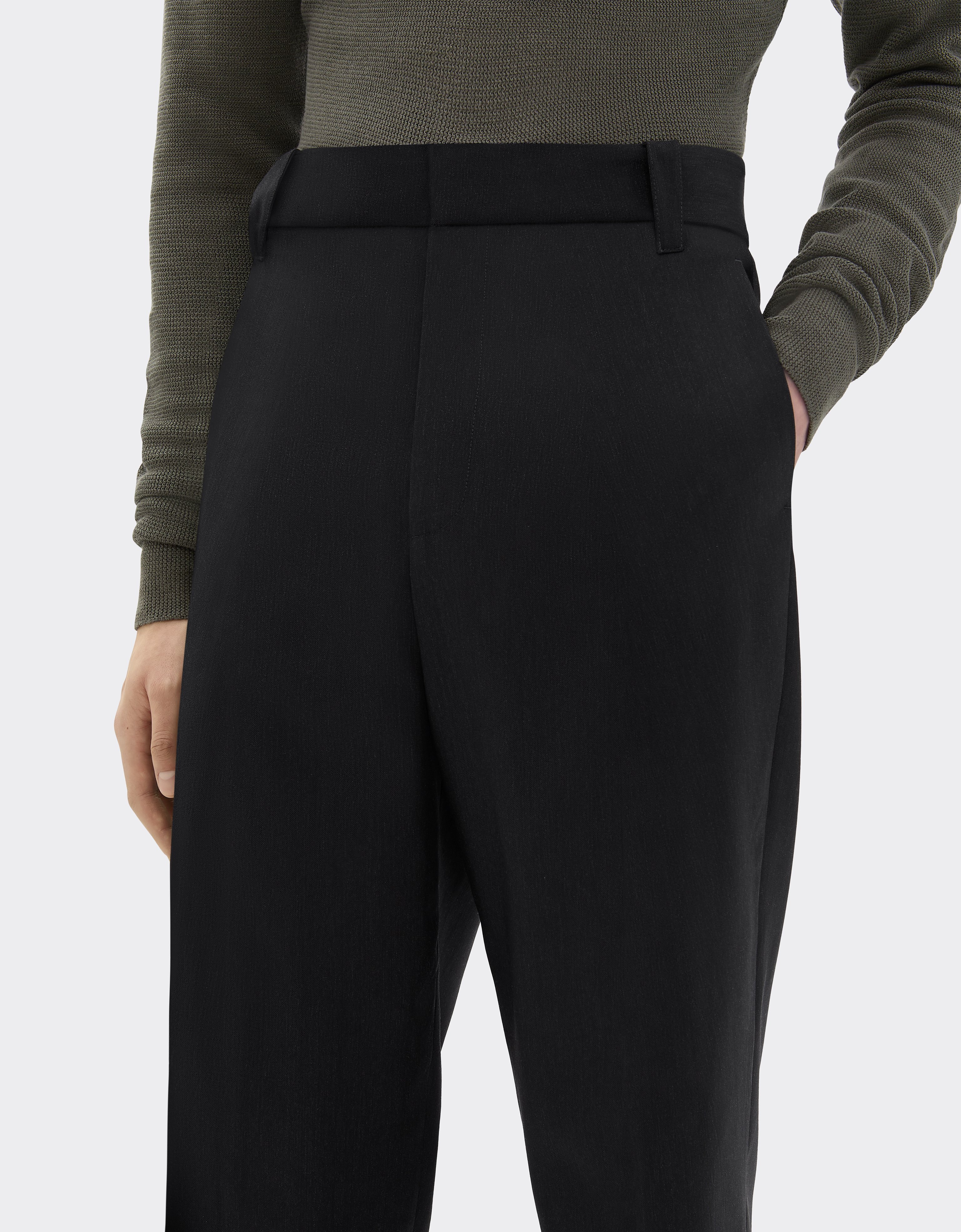 Ferrari Trousers In Q-cycle® Mélange Wool In Black