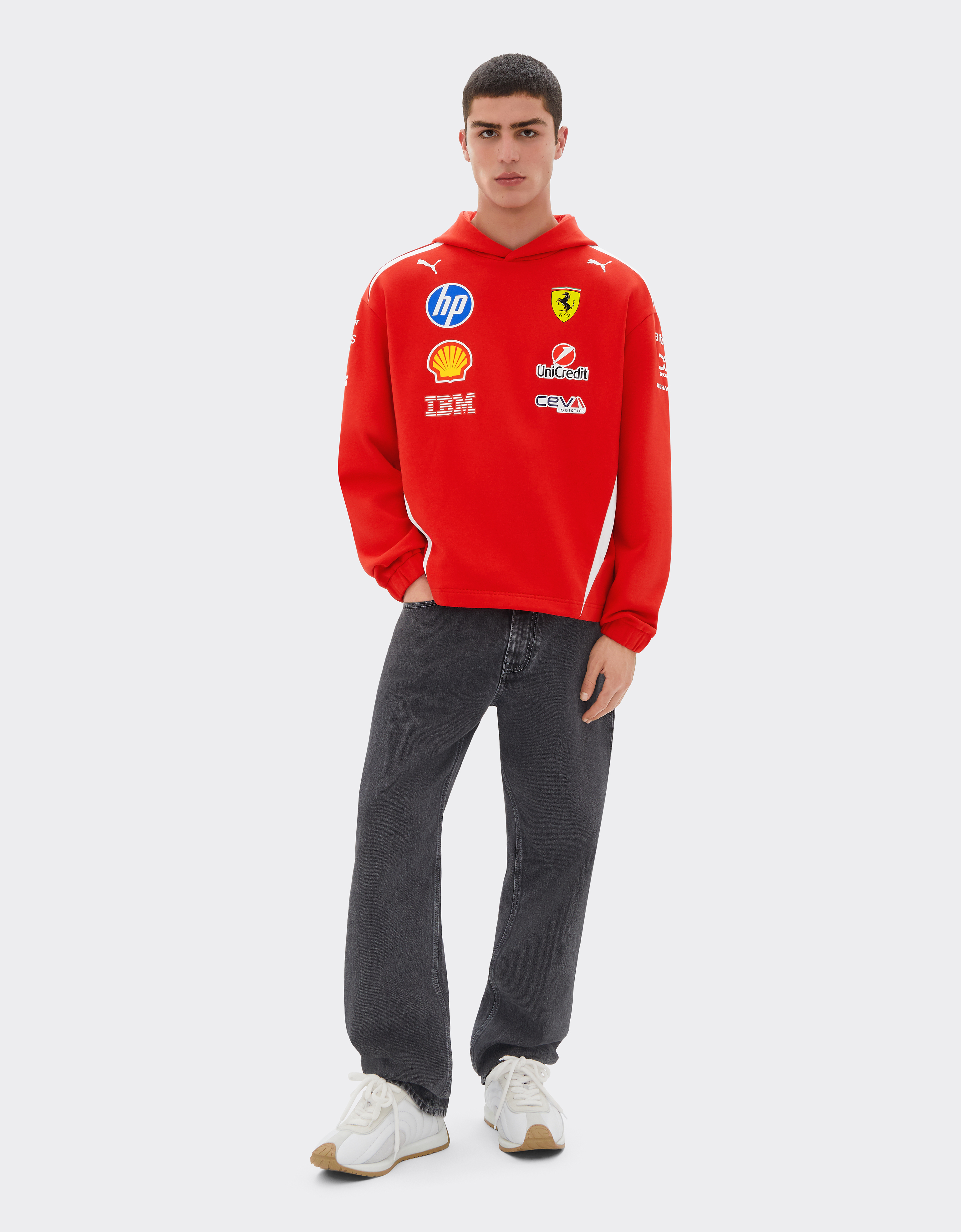  Ferrari Replica Drivers Authentic 2026 Puma Sweatshirt Für Scuderia Ferrari Hp - Male Pullover Rot M 