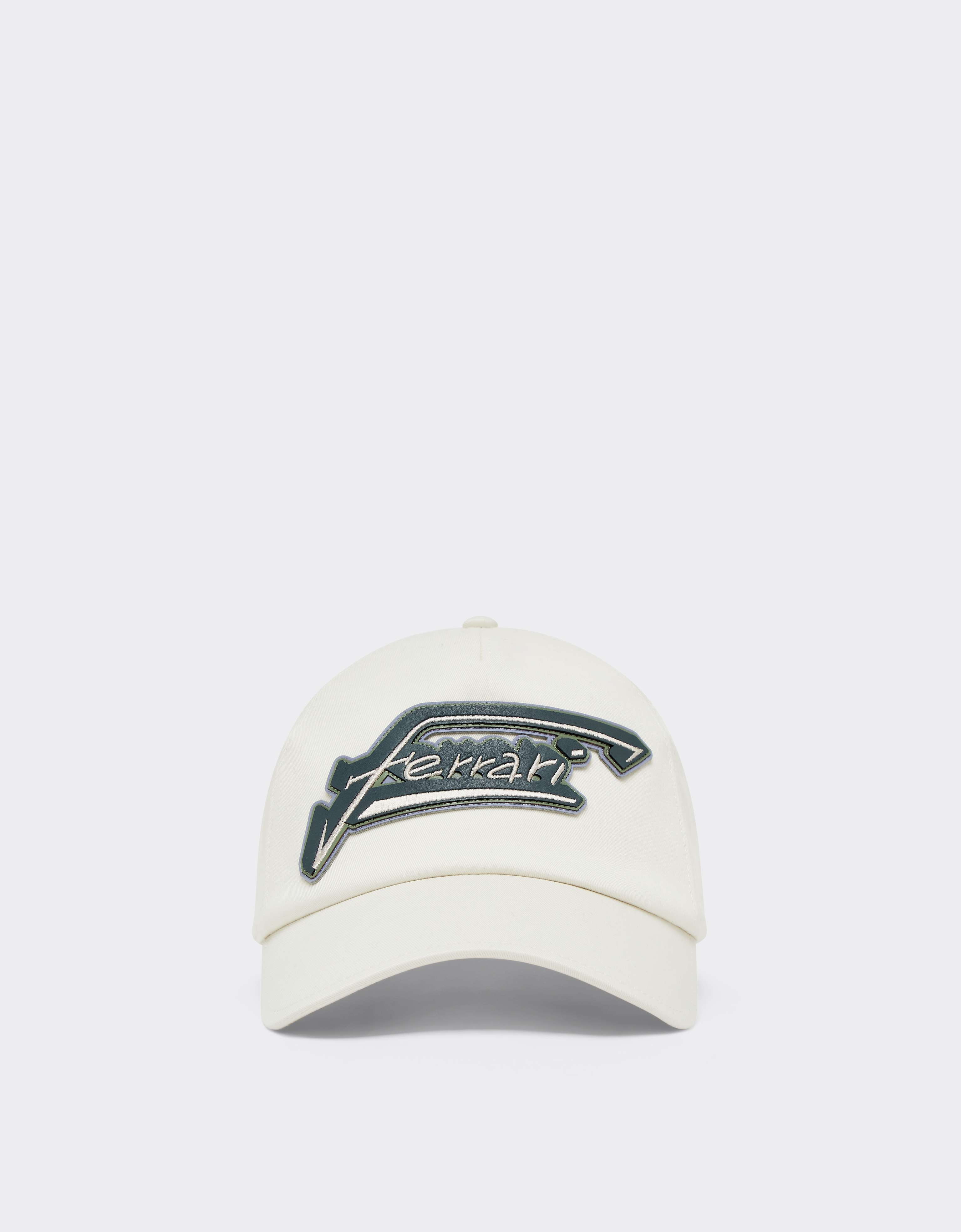 Ferrari Baseball Cap With  Logo In White