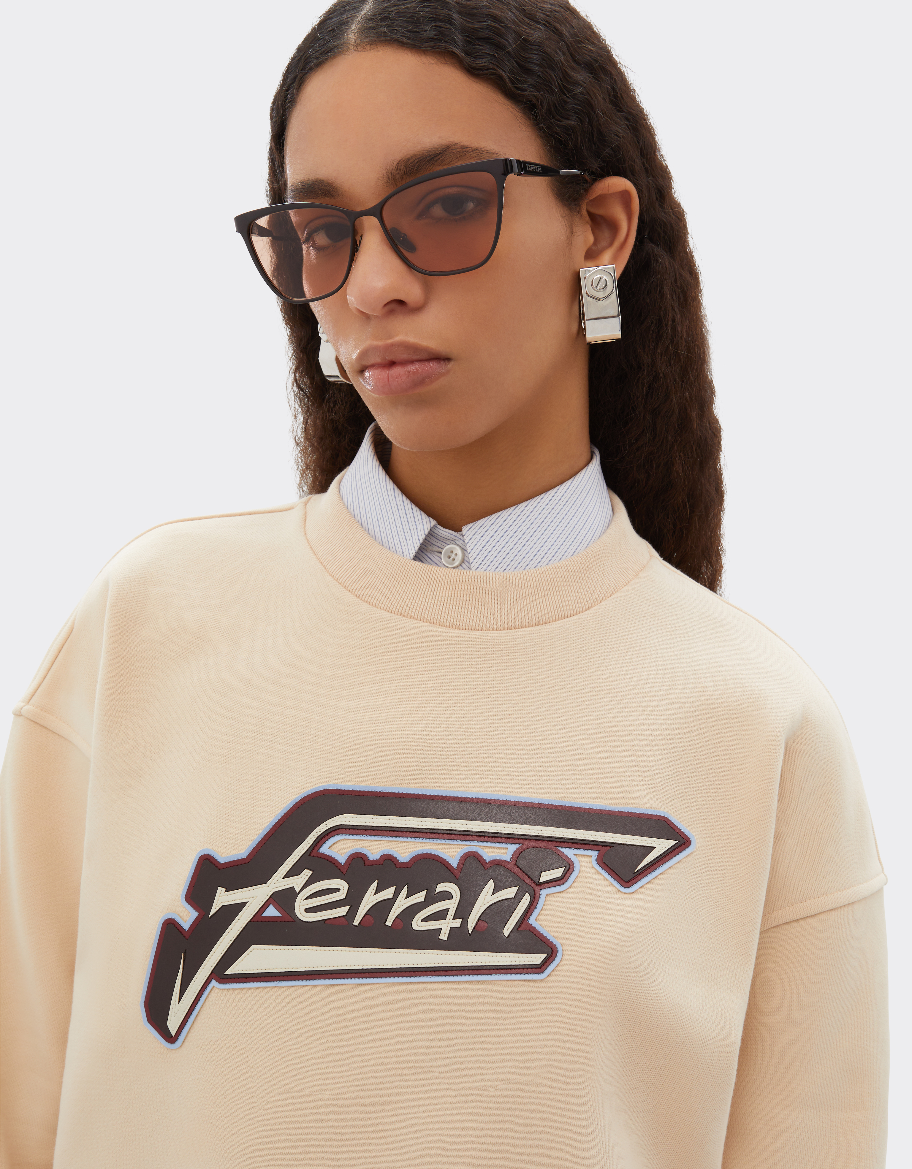  Ferrari Ferrari-sonnenbrille Aus  Rotbraunemmetall  Mit Braun/rosa Kristallgläsern - Female Sonnenbrillen Red Brown Os 