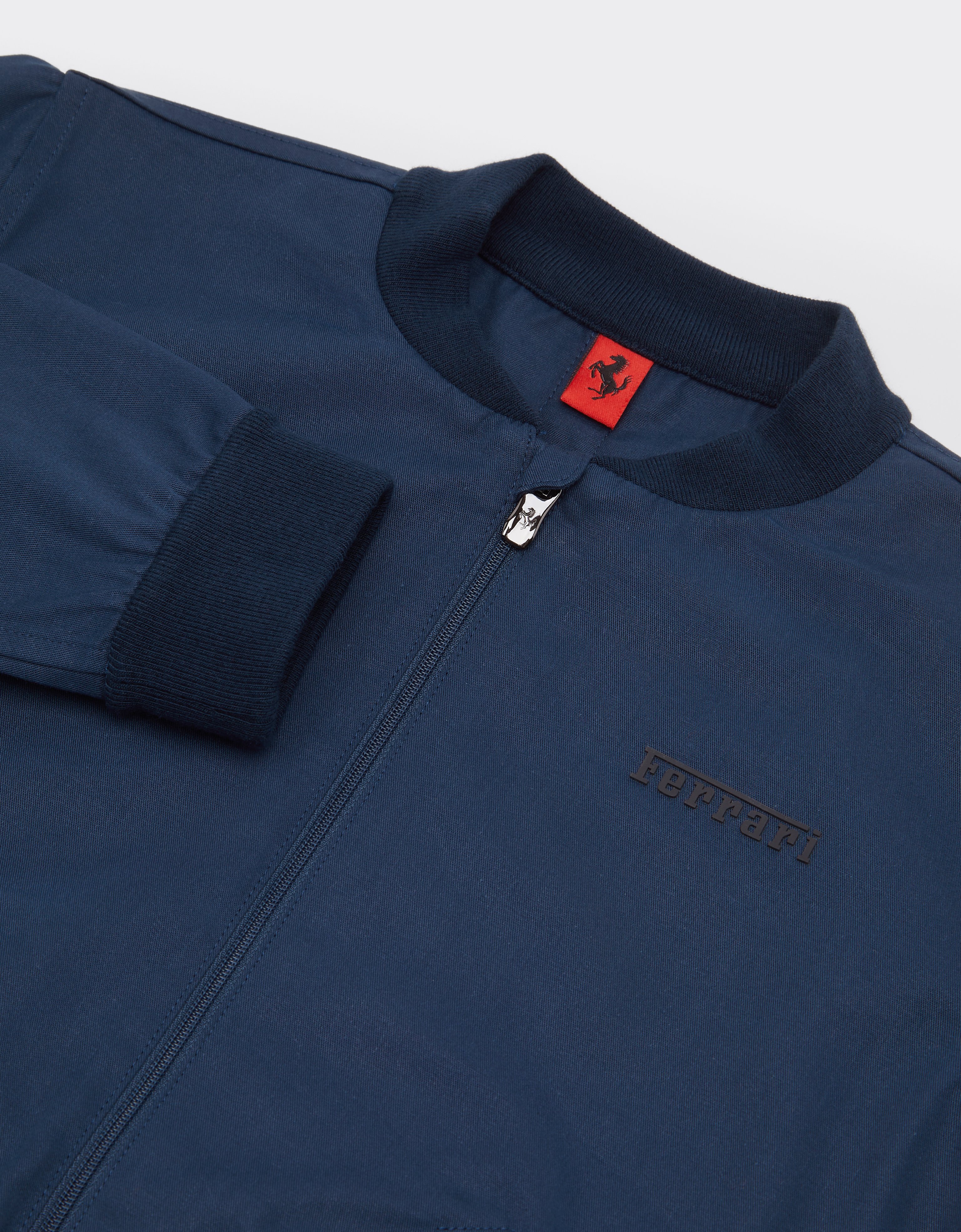  Ferrari Bomberjacke Aus Baumwoll-gabardine -  Jacken Und Sweatshirts Navy 4y 