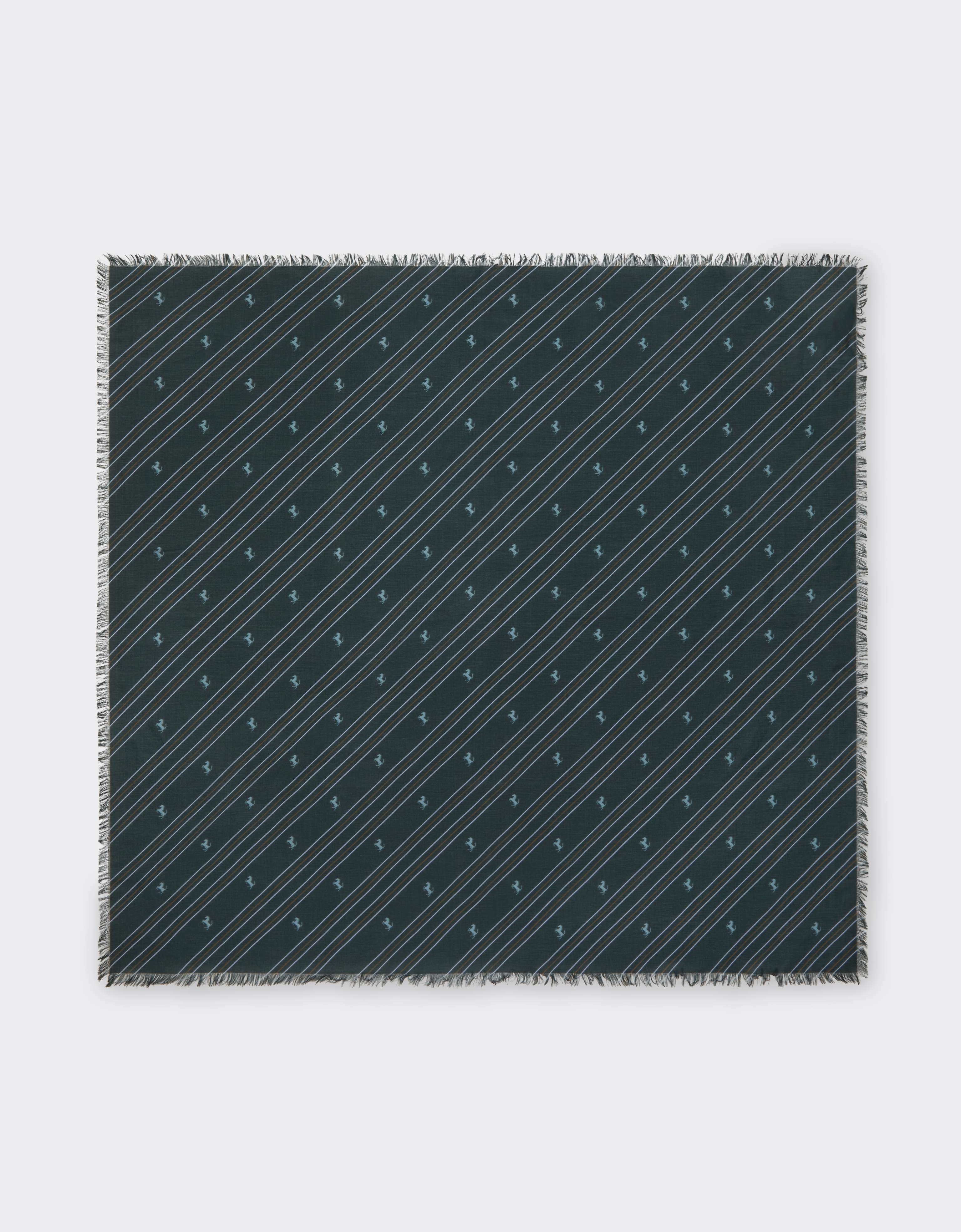 Ferrari Cotton And Silk Twill Scarf