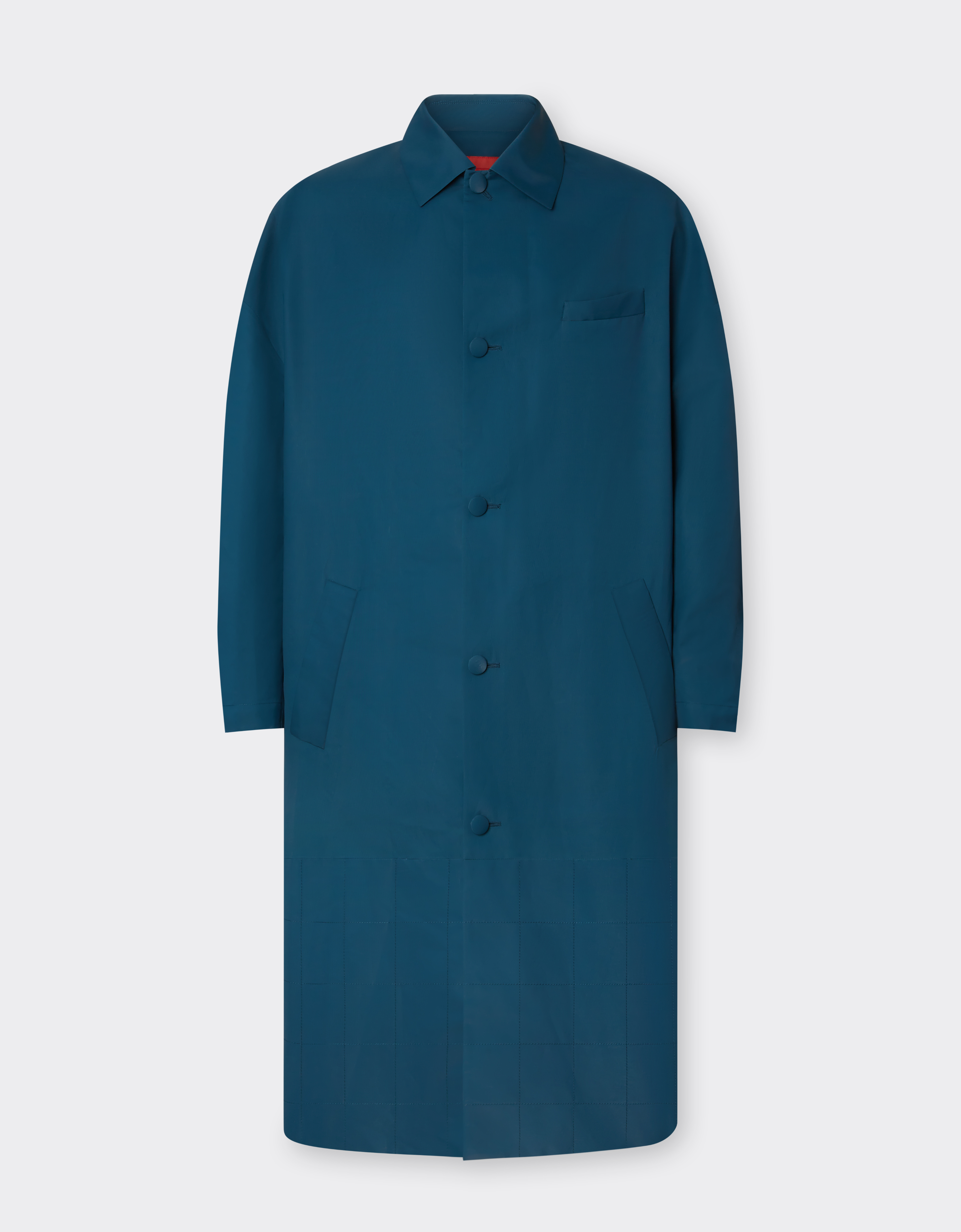 Ferrari Coat In Iridescent Nylon Twill