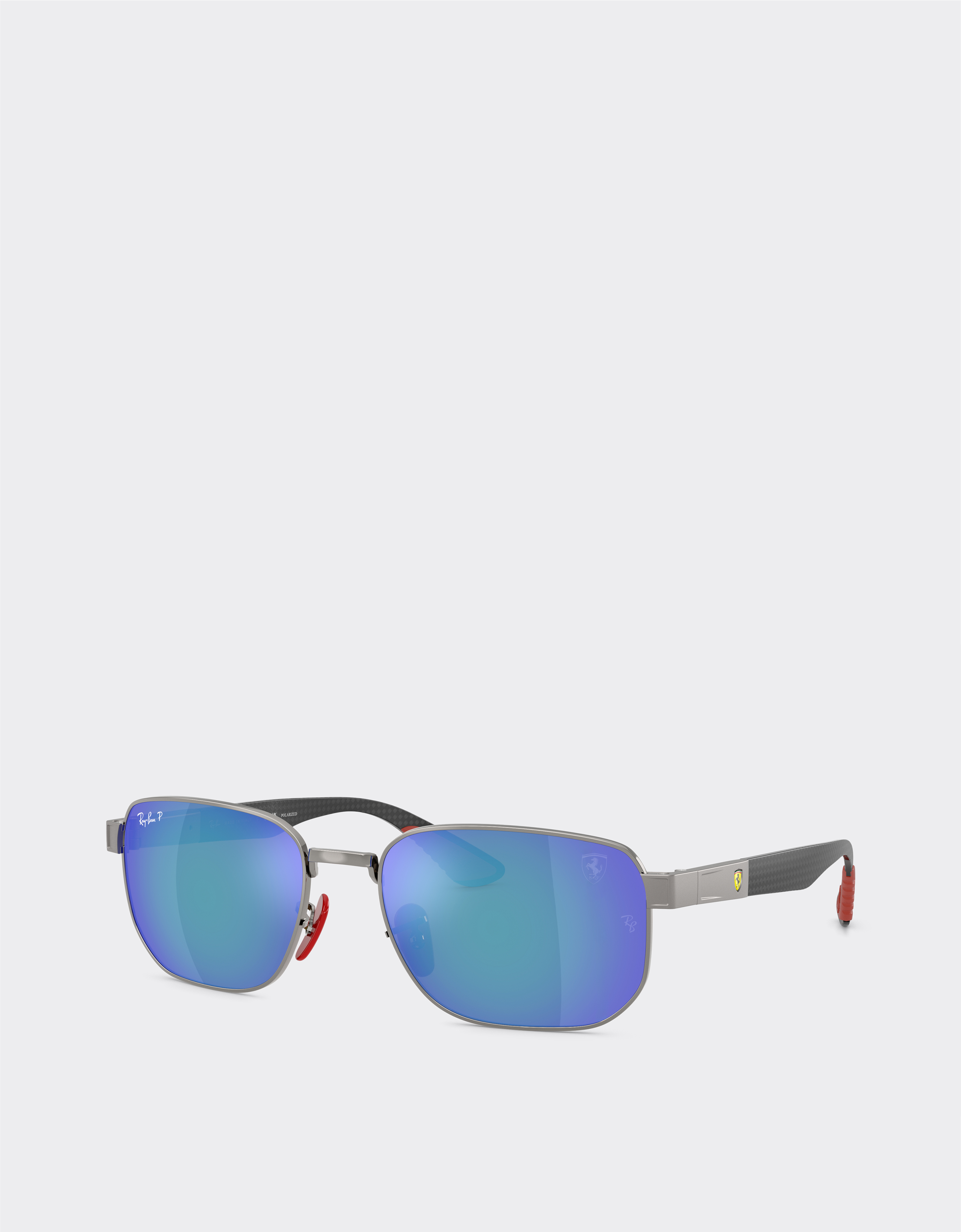  Ferrari Ray-ban Für Scuderia Ferrari Rb8329m Aus Gunmetal-metall Mit Polarisierten Blau Verspiegelten Grauen Gläsern -  Sonnenbrillen Gunmetal Os 