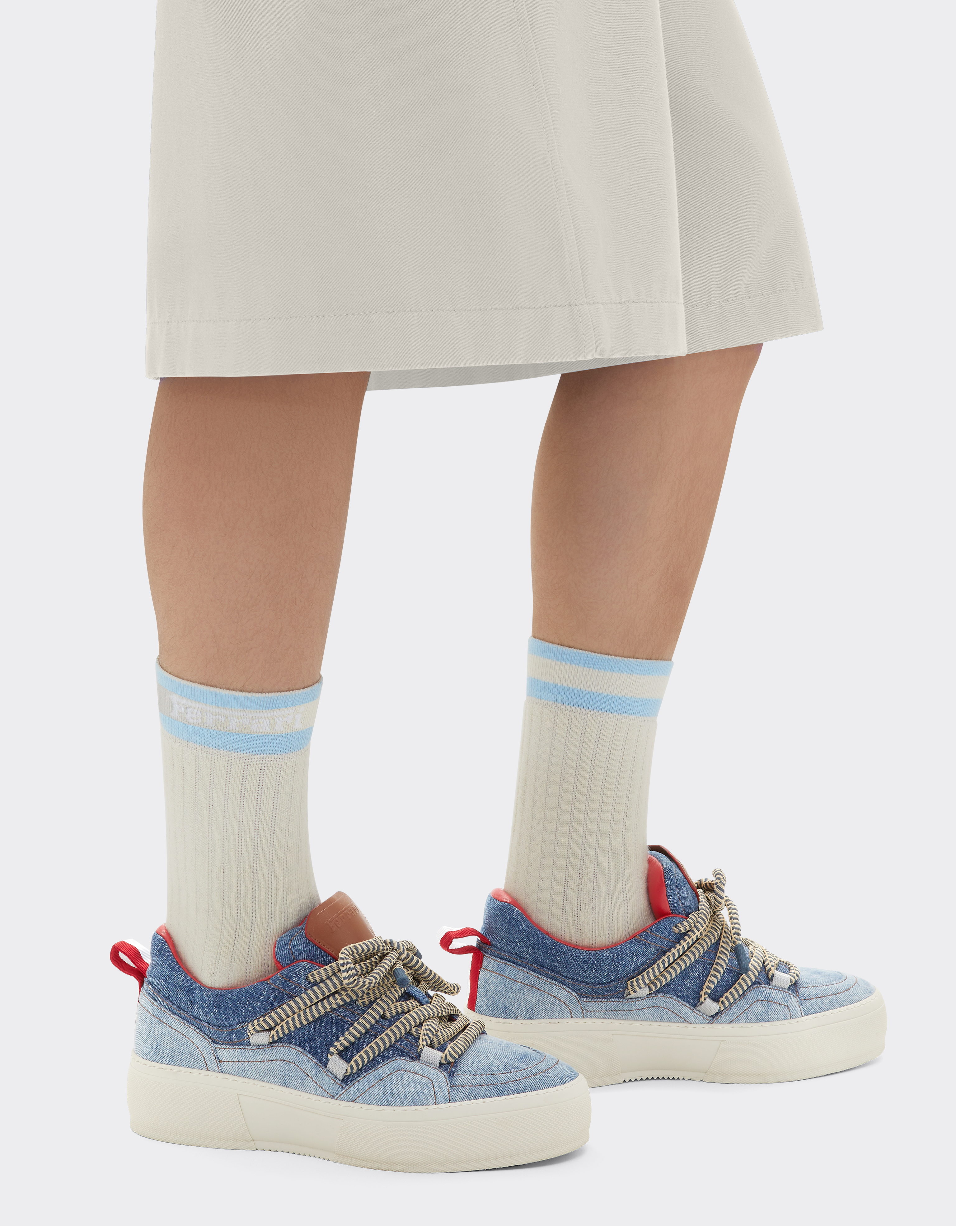 Ferrari X Charles Leclerc Contrast  Logo Socks