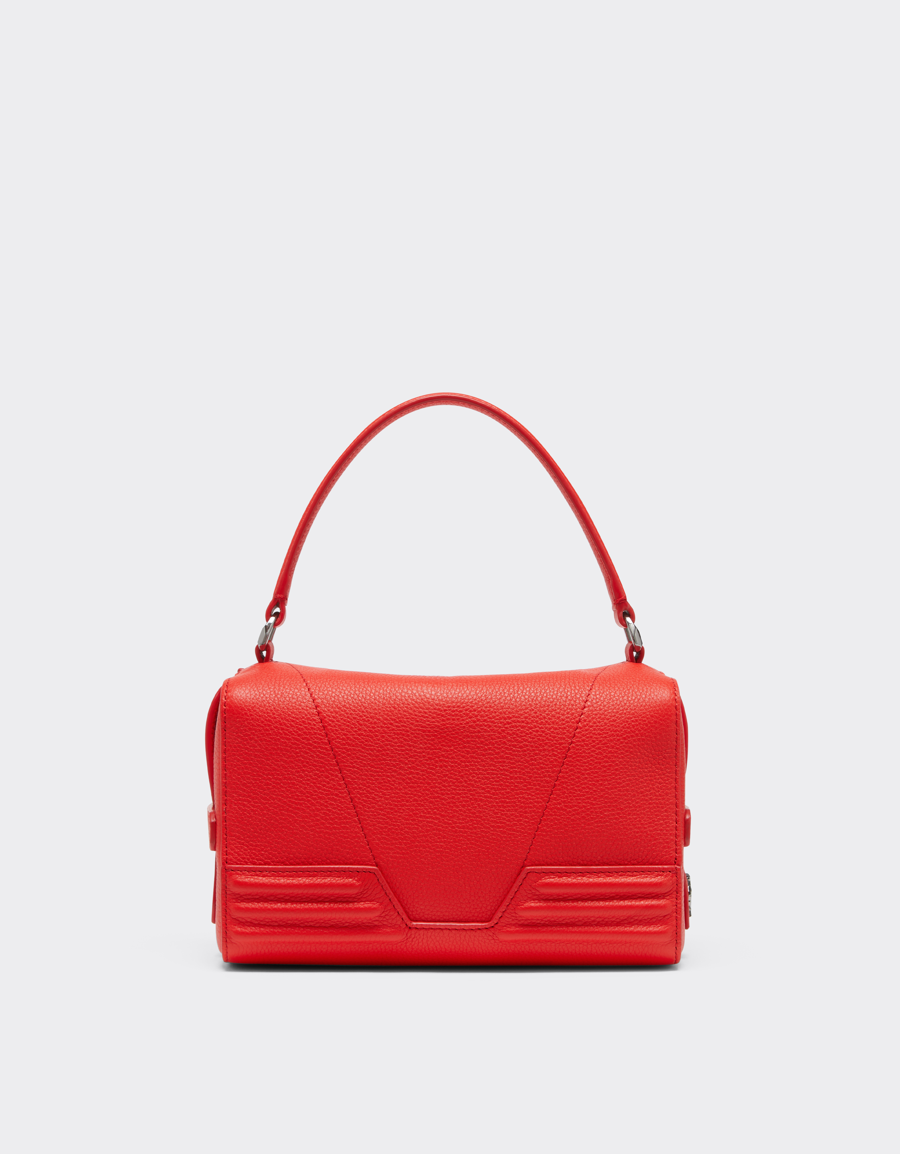 Ferrari Gt Soft Micro Bag In Tumbled Leather In Rosso Dino