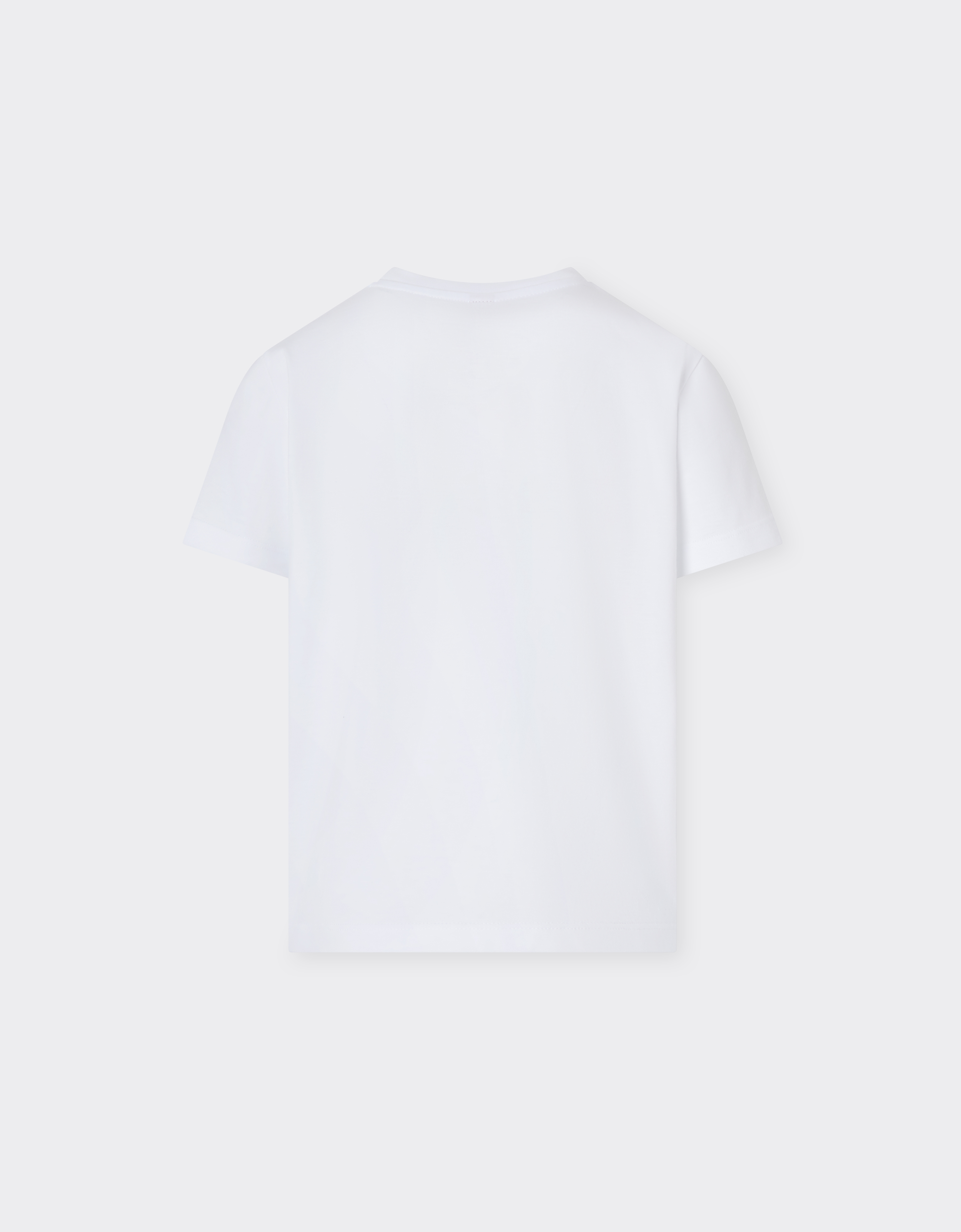  Ferrari Baumwoll-t-shirt Mit Gebürstetem Ferrari-logo -  T-shirts Optisch Weiß 6y 