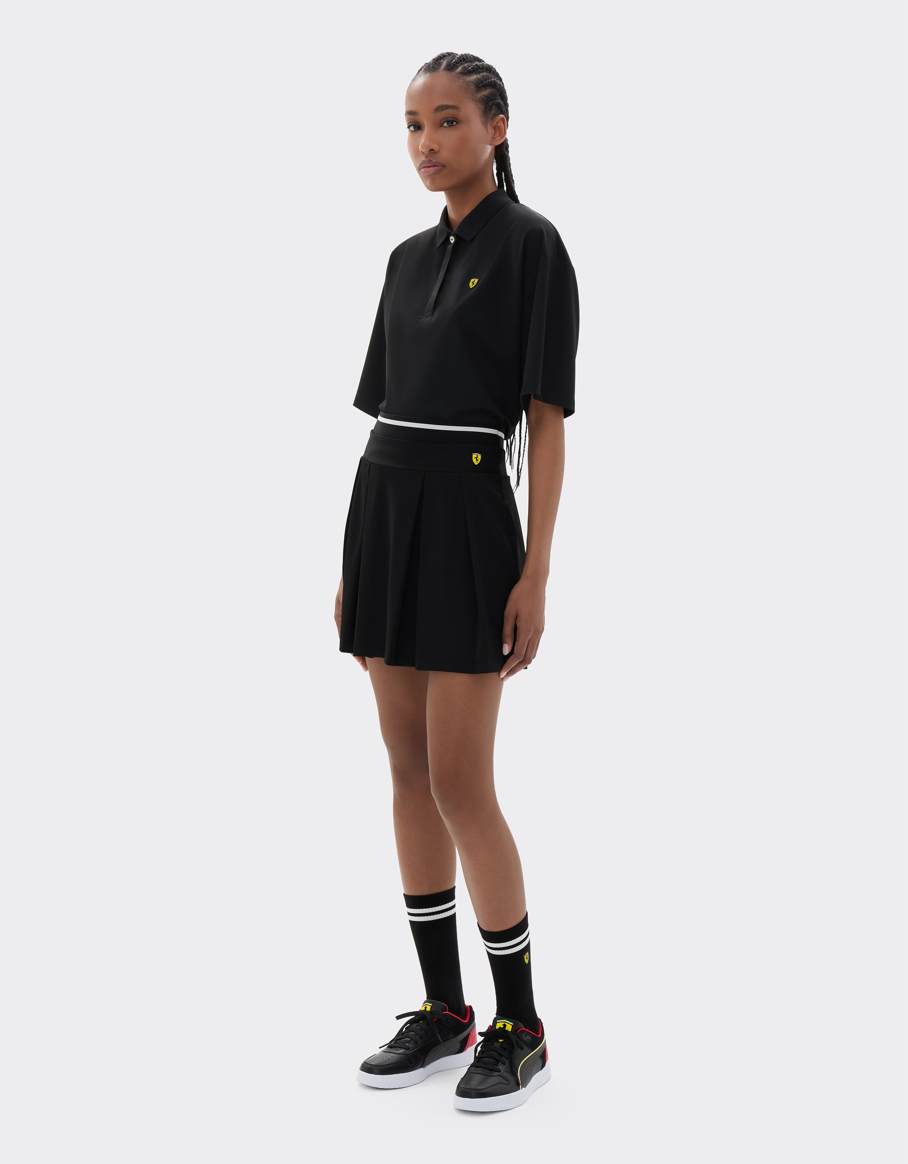  Ferrari Technical Piqué Mini Skirt - Female  Nero Xs 