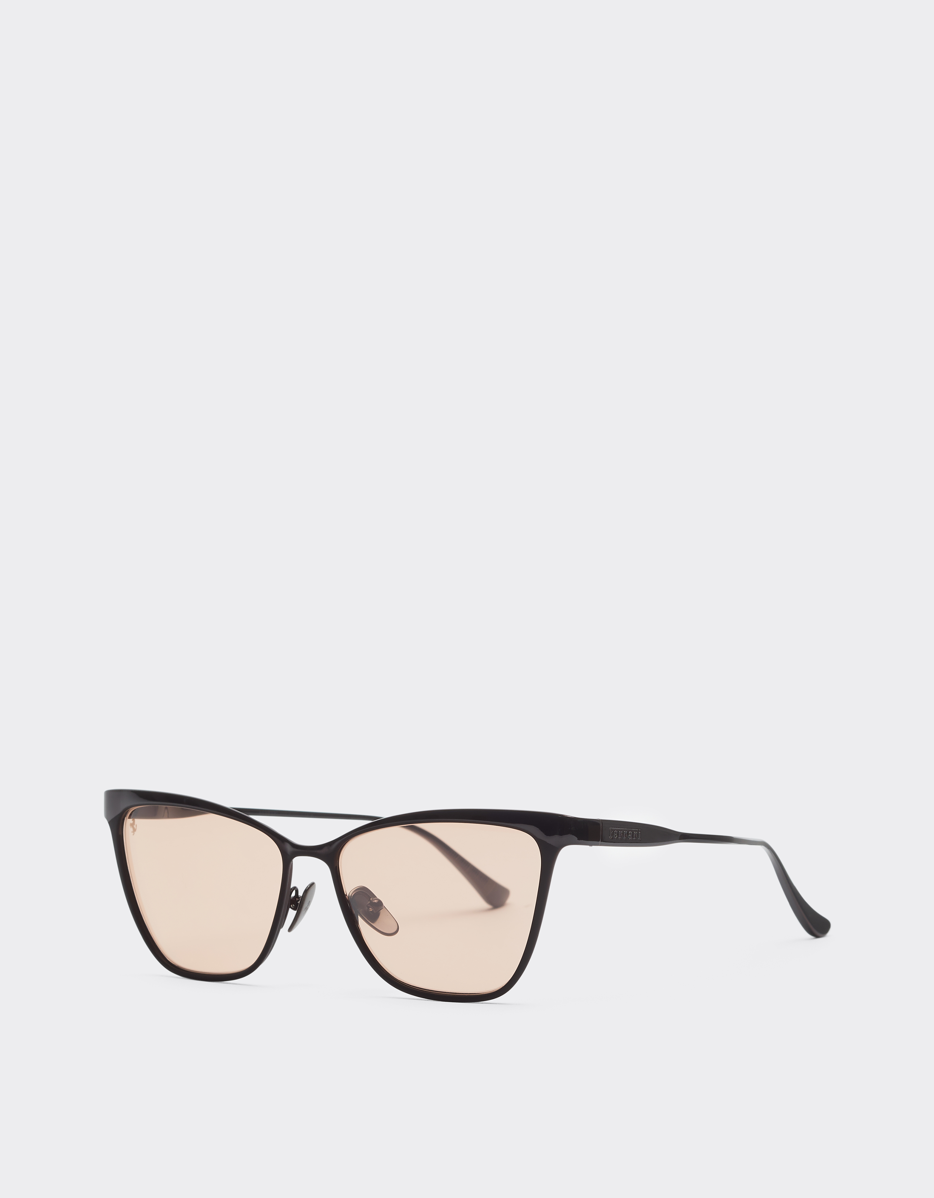  Ferrari Ferrari-sonnenbrille Aus  Rotbraunemmetall  Mit Braun/rosa Kristallgläsern - Female Sonnenbrillen Red Brown Os 
