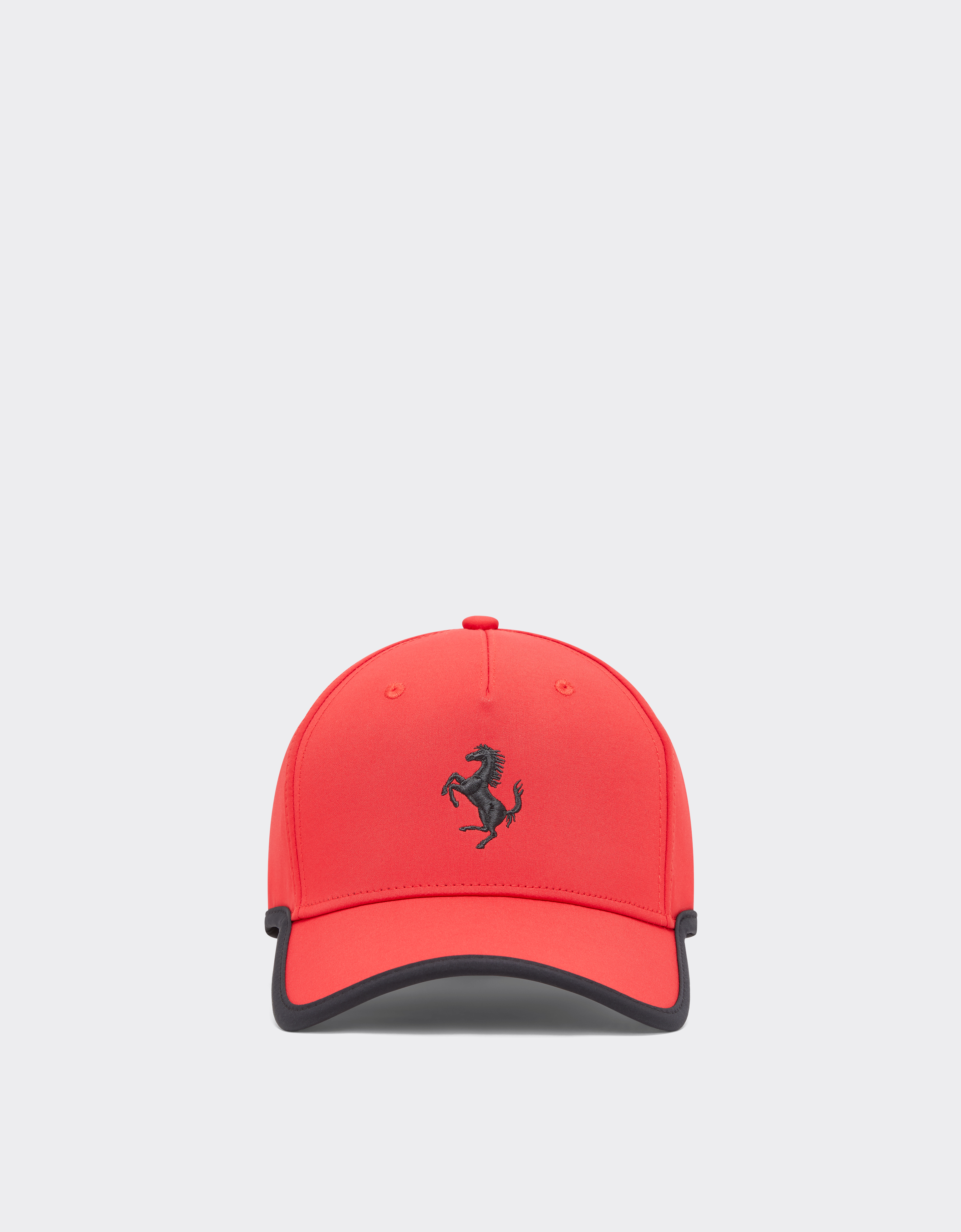 Ferrari Unisex Rosso Corsa Junior Baseball Hat With Prancing Horse Detail - Hats Os